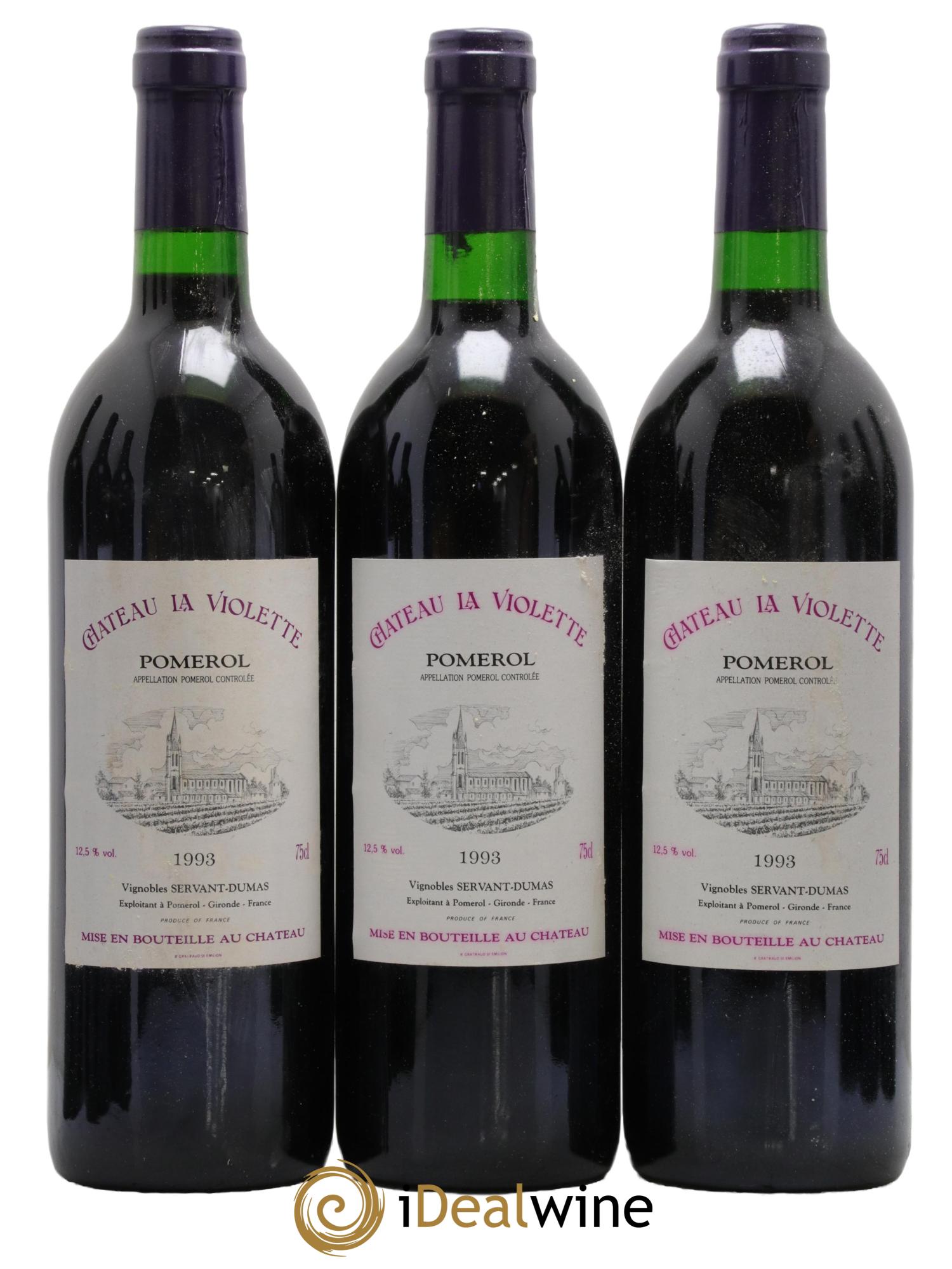 Château la Violette 1993 - Posten von 12 Flaschen - 2