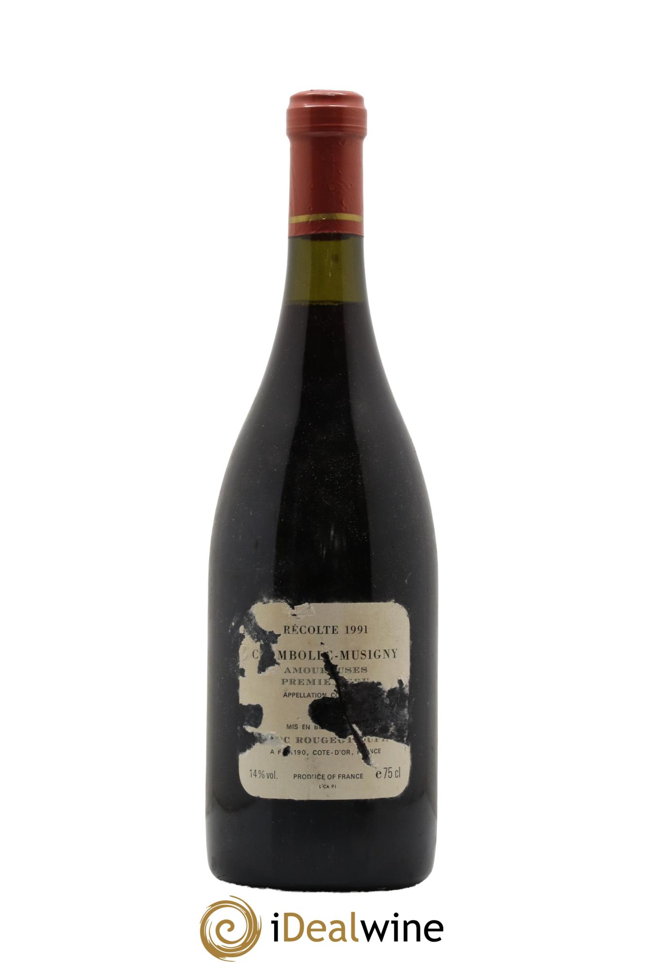 Chambolle-Musigny 1er Cru Les Amoureuses Marc Rougeot-Dupin 1991 - Lot de 1 bouteille - 1