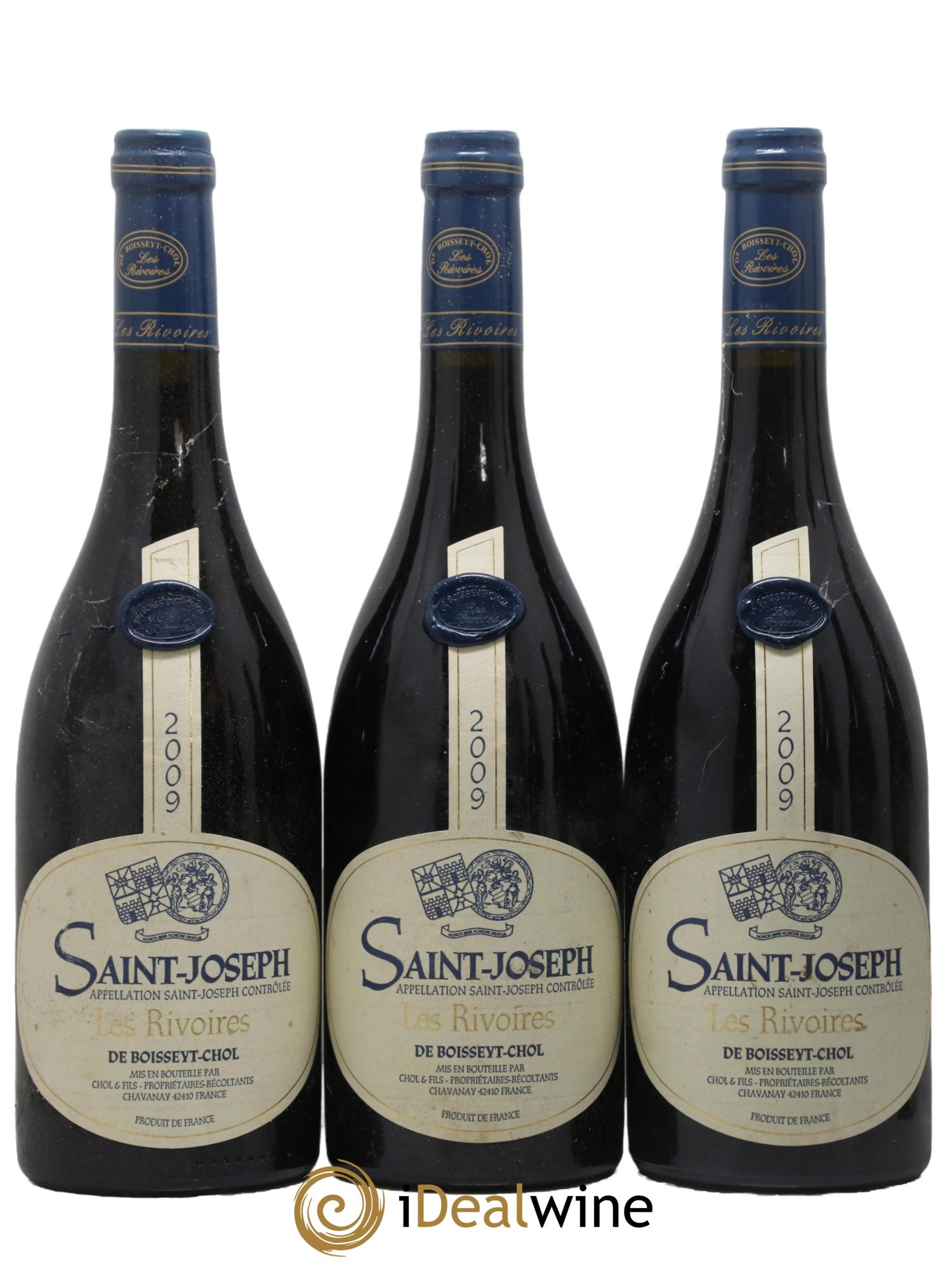 Saint-Joseph Les Rivoires Boisseyt Chol 2009 - Lot de 6 bouteilles - 1