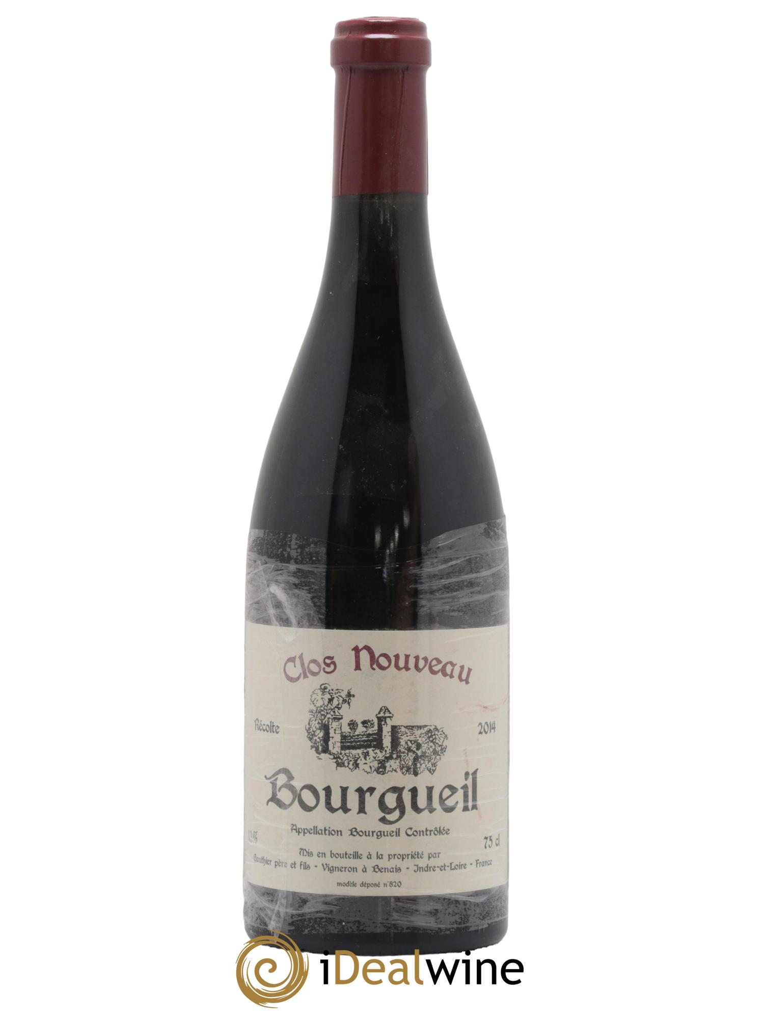 Bourgueil Clos Nouveau Domaine du Bel Air 2014 - Lot de 1 bouteille - 0