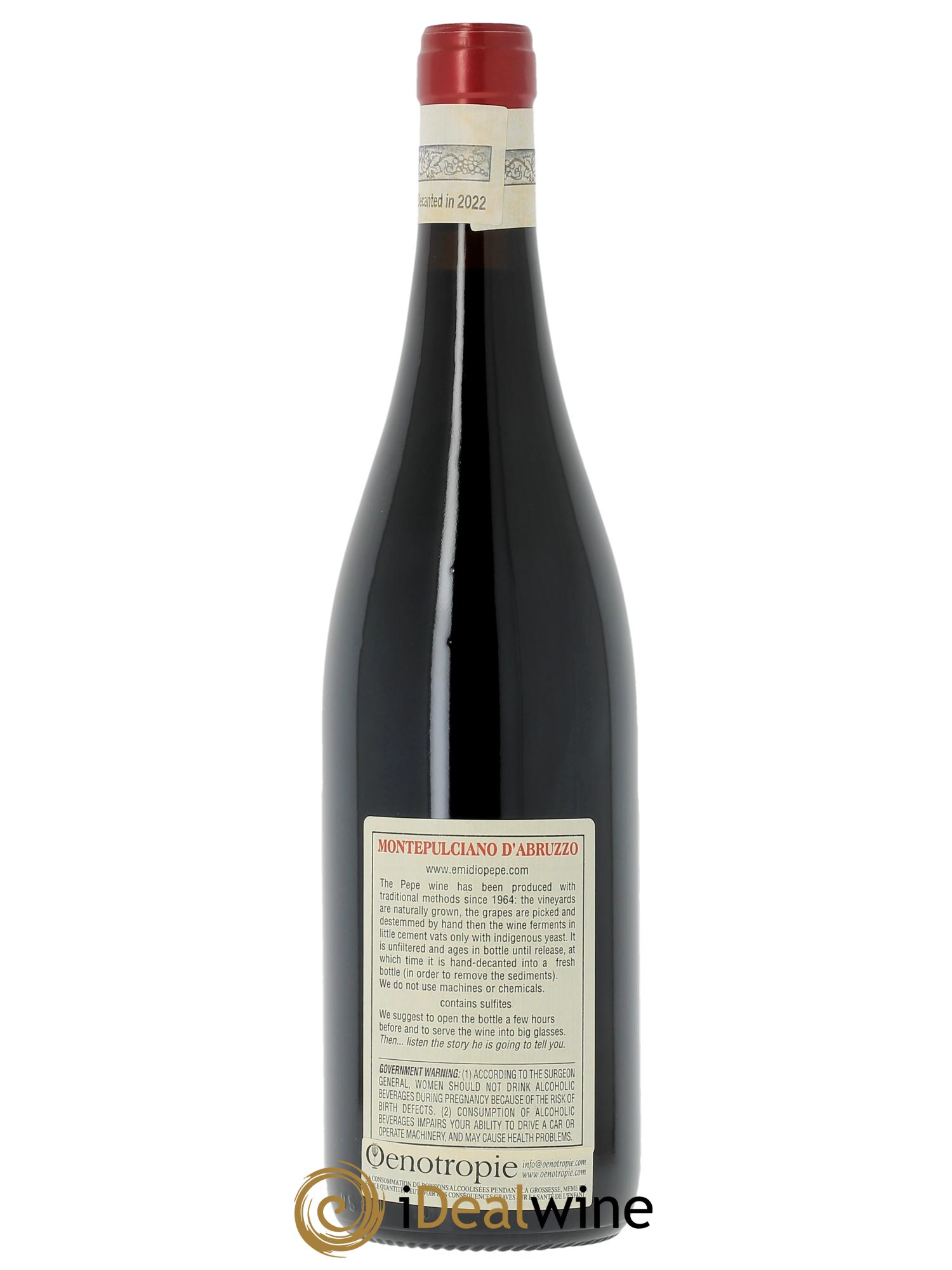 Montepulciano d'Abruzzo DOC Riserva Vecchie Viti Emidio Pepe 2002 - Lot de 1 bouteille - 1