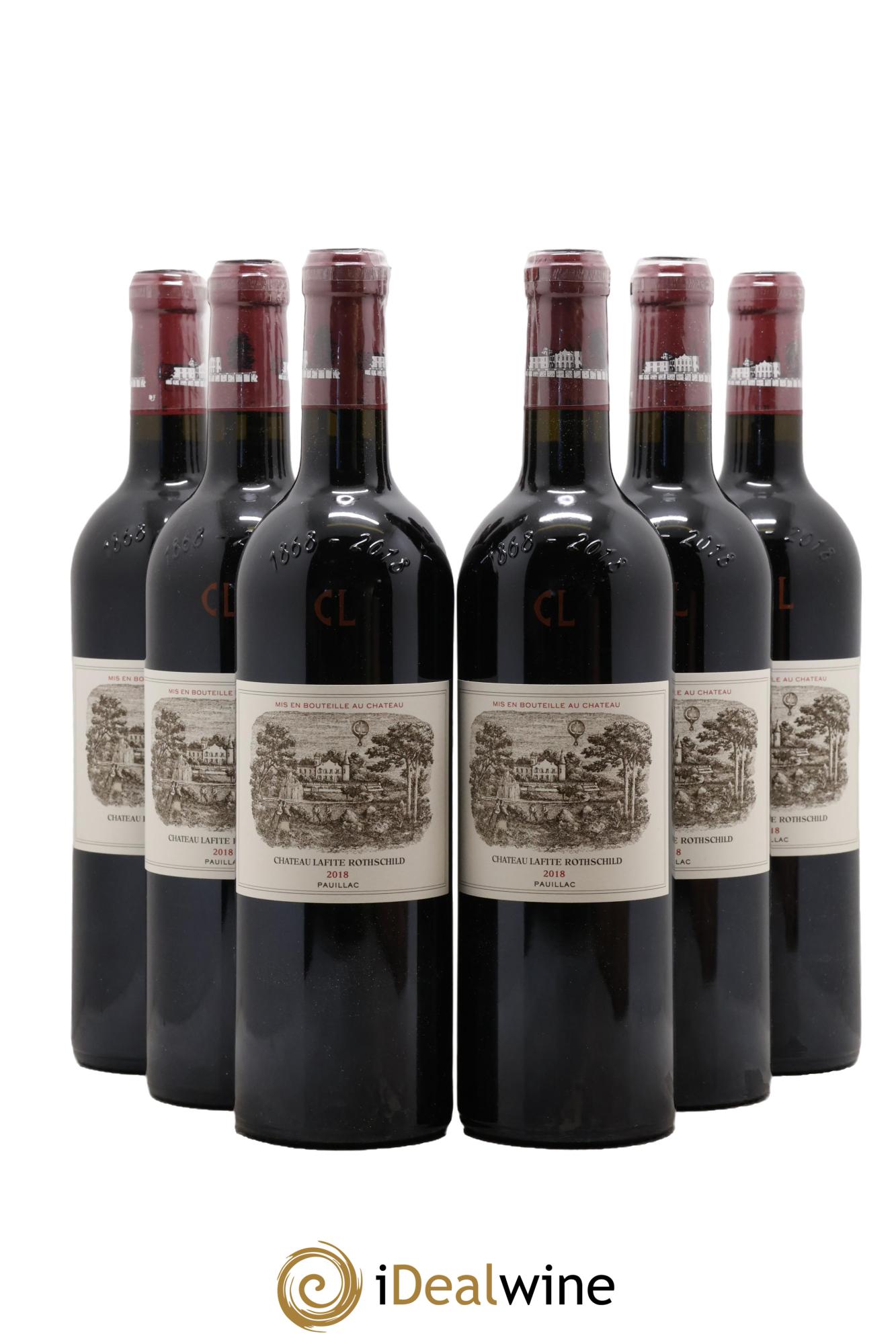 Château Lafite Rothschild 1er Grand Cru Classé 2018 - Lot de 6 bouteilles - 0