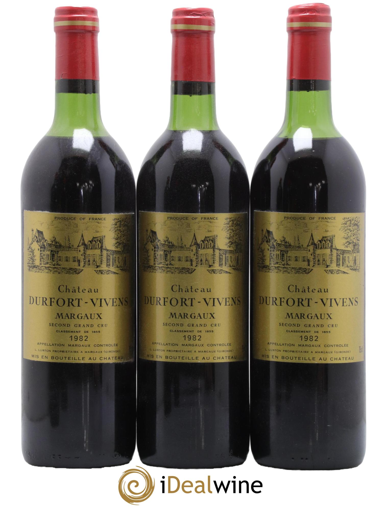 Château Durfort Vivens 2ème Grand Cru Classé 1982 - Lot de 6 bouteilles - 1