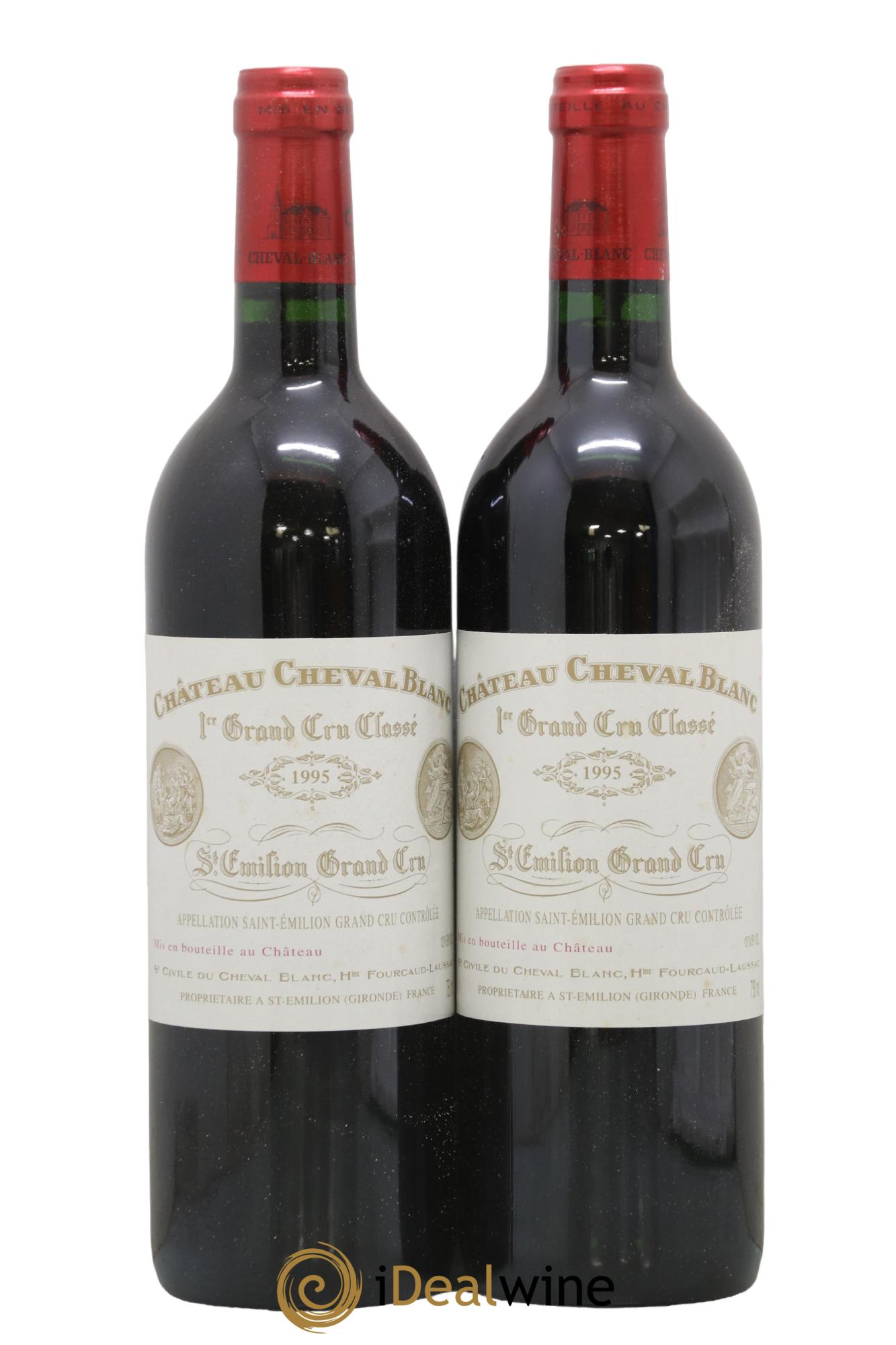 Château Cheval Blanc 1er Grand Cru Classé A 1995 - Lot de 2 bouteilles - 0