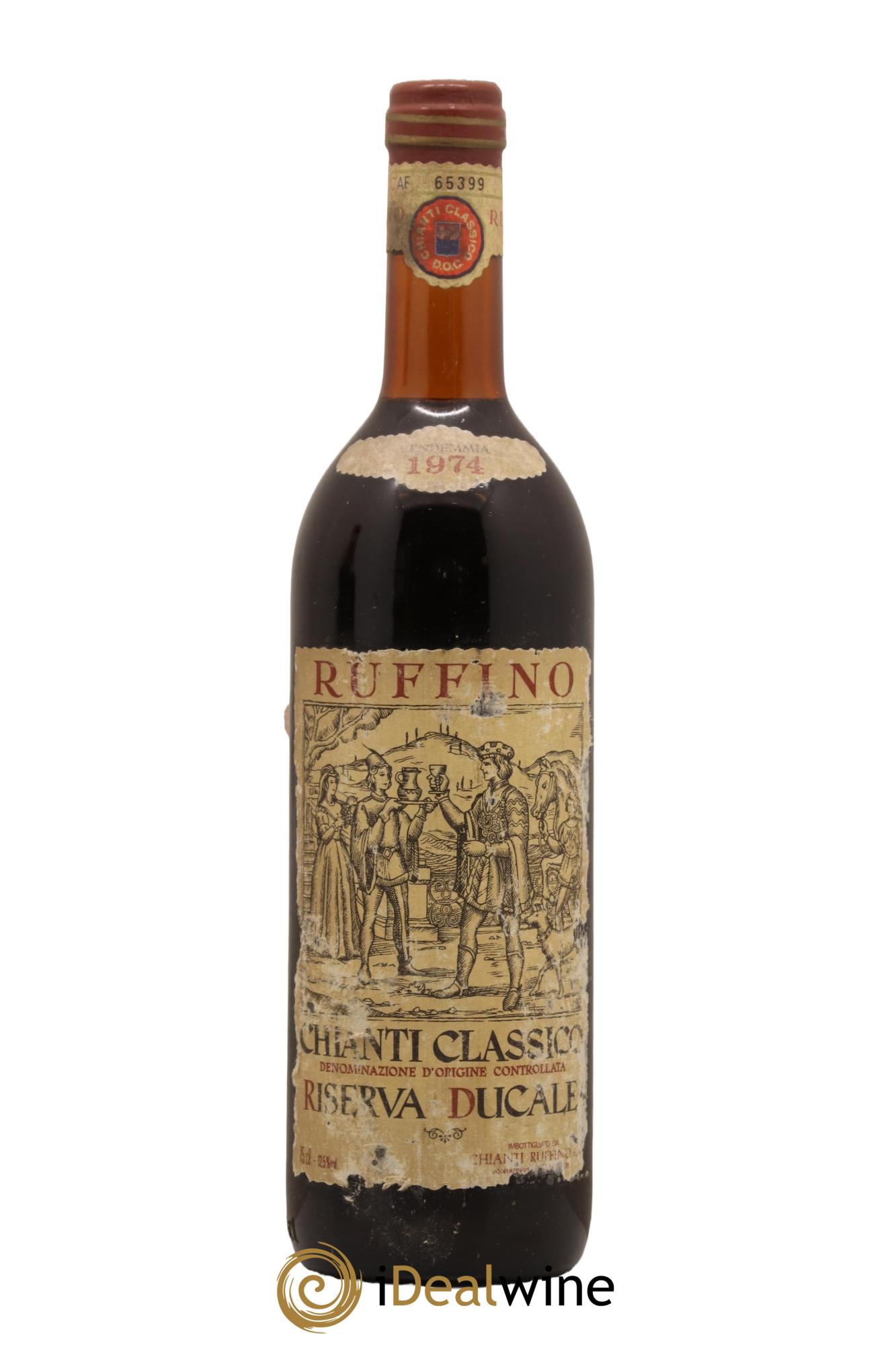 Chianti Classico DOCG Riserva Ducale Ruffino 1974 - Posten von 1 Flasche - 0