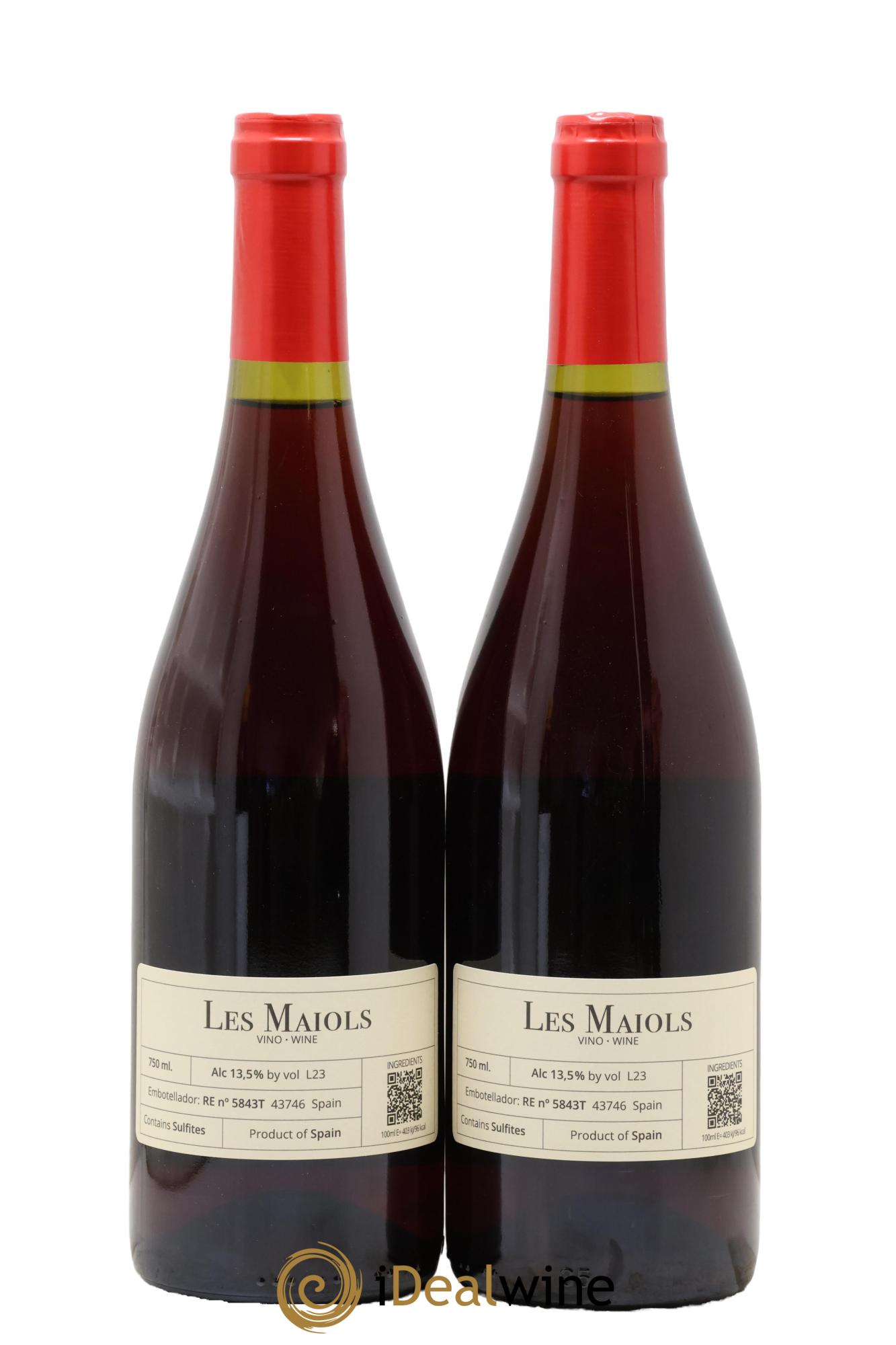 Viño de España Celler Joan d'Anguera Les Maiols 2023 - Lot de 2 bouteilles - 1