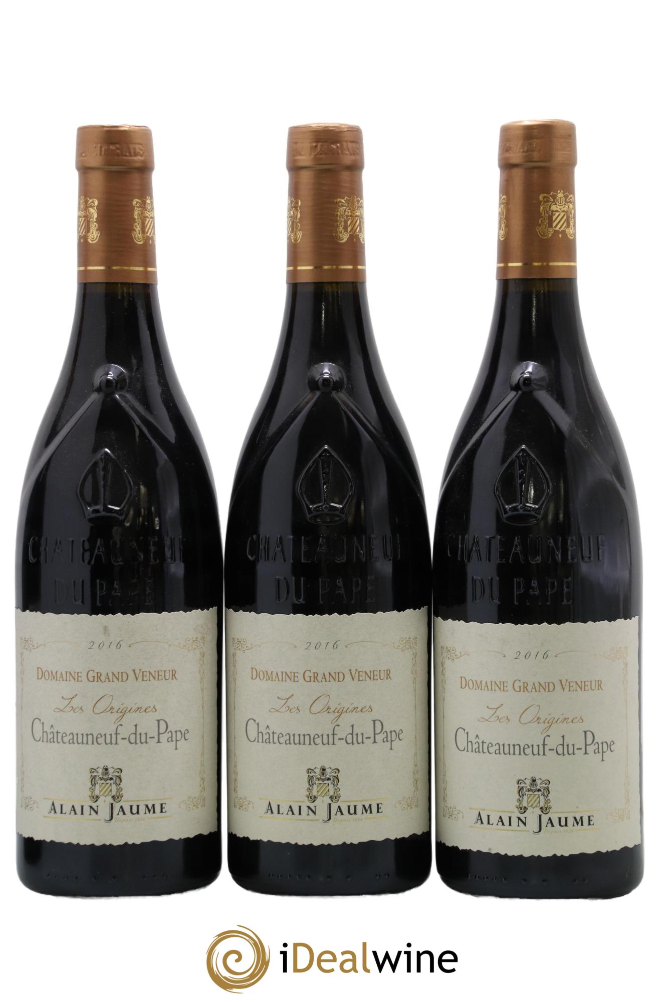 Châteauneuf-du-Pape Les Origines Grand Veneur (Domaine) 2016 - Posten von 3 Flaschen - 0