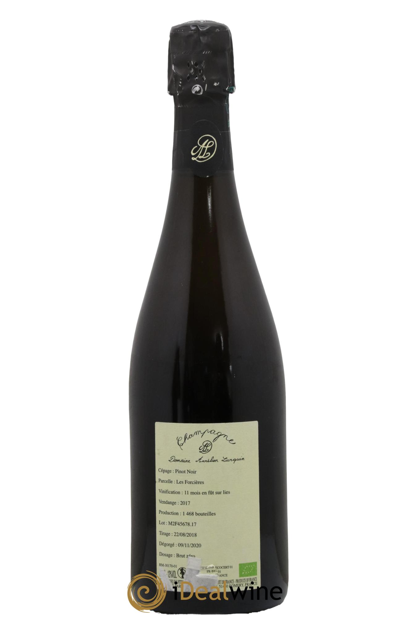 Pinot Noir Les Forcières Aurélien Lurquin 2017 - Lot of 1 bottle - 1