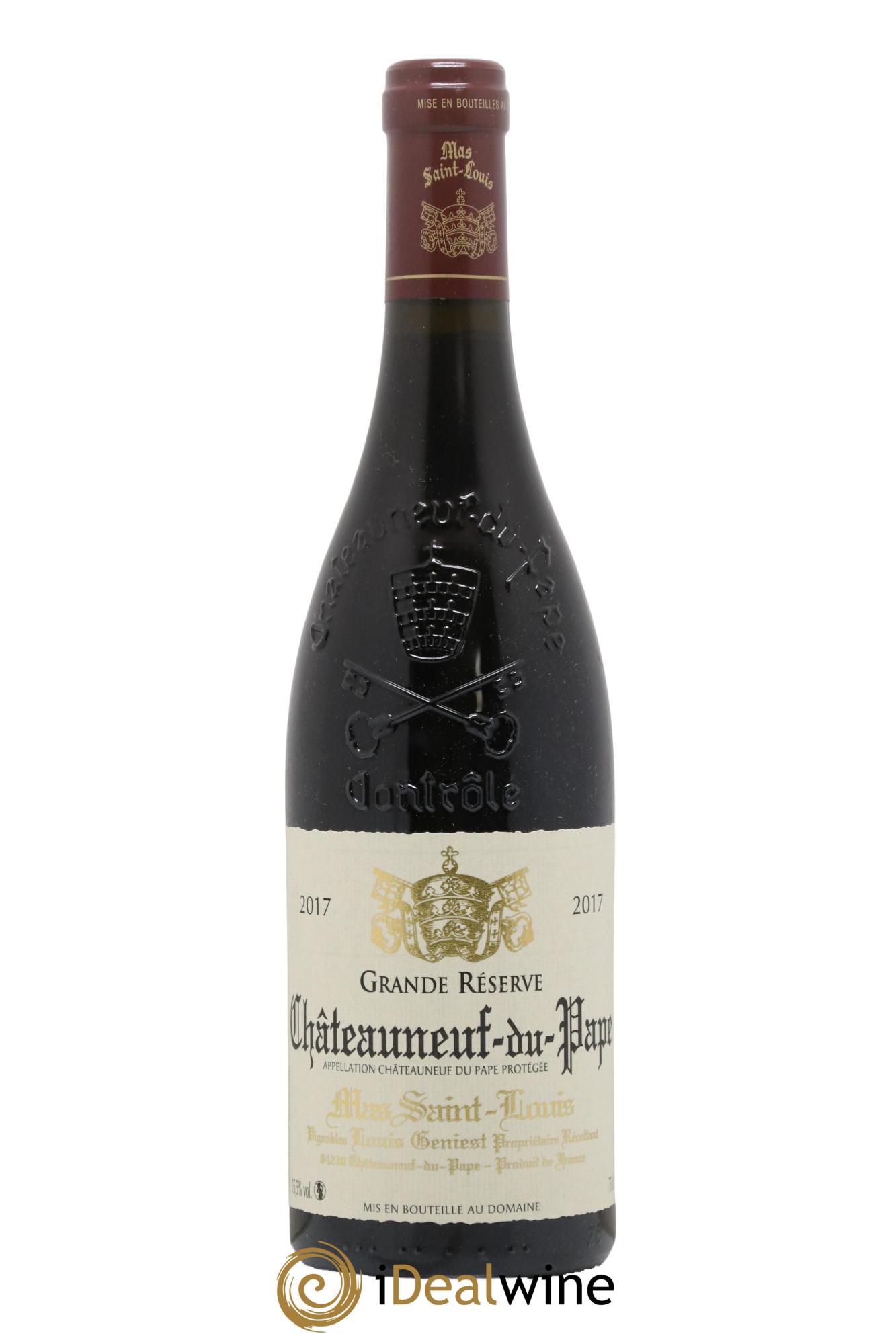 Châteauneuf-du-Pape Grande Réserve Mas Saint-Louis 2017 - Lot de 1 bouteille - 0