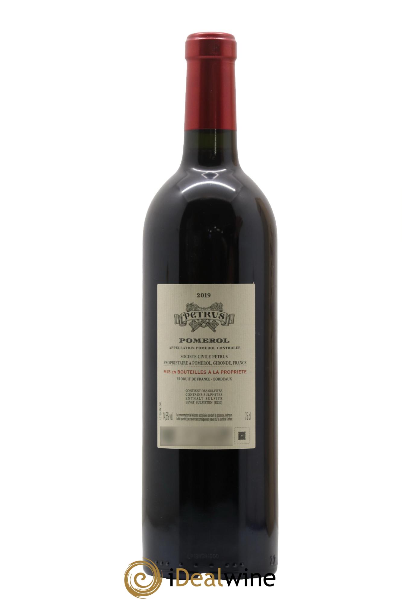 Petrus 2019 - Lot de 1 bouteille - 2