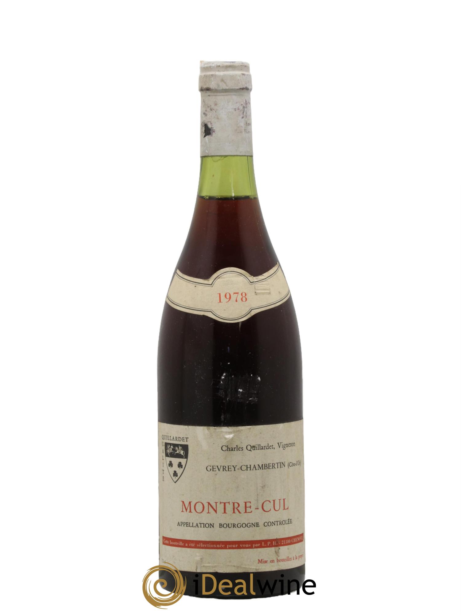 Gevrey-Chambertin Montre Cul Domaine Quillardet 1978 - Lot de 1 bouteille - 0