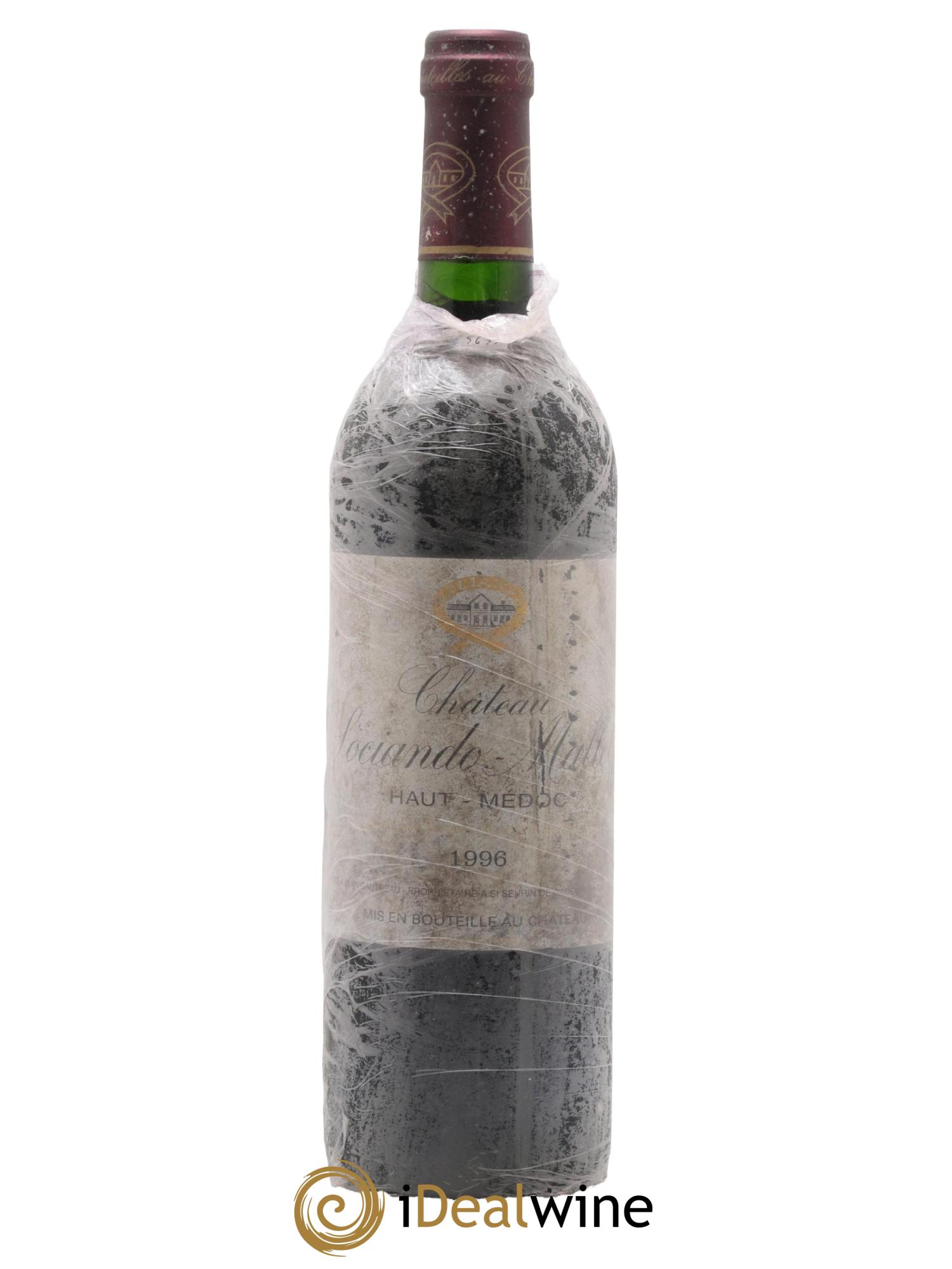 Château Sociando Mallet 1996 - Lotto di 1 bottiglia - 0