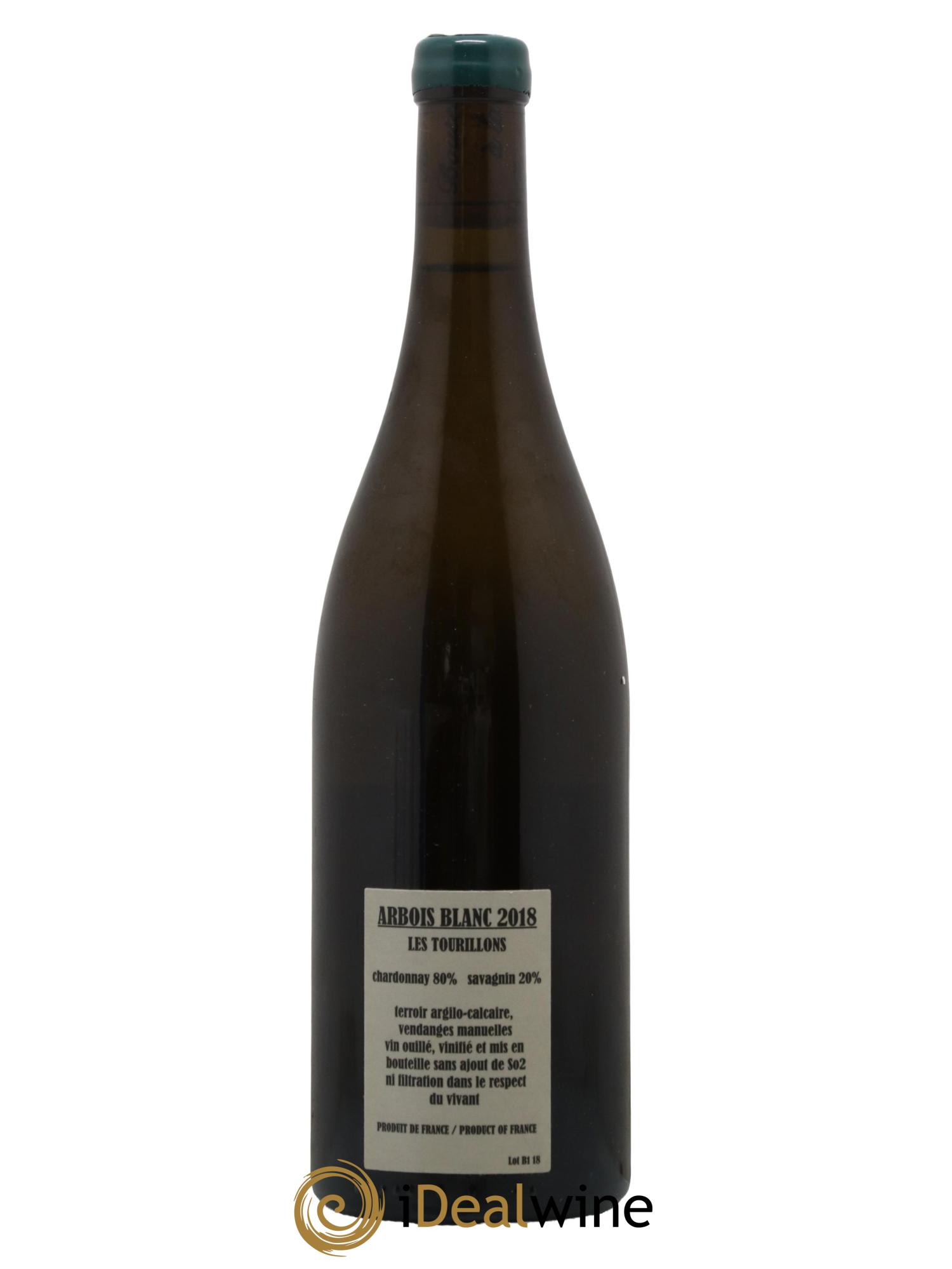 Arbois Chardonnay Savagnin Les Tourillons Adeline Houillon & Renaud Bruyère 2018 - Lot de 1 bouteille - 1
