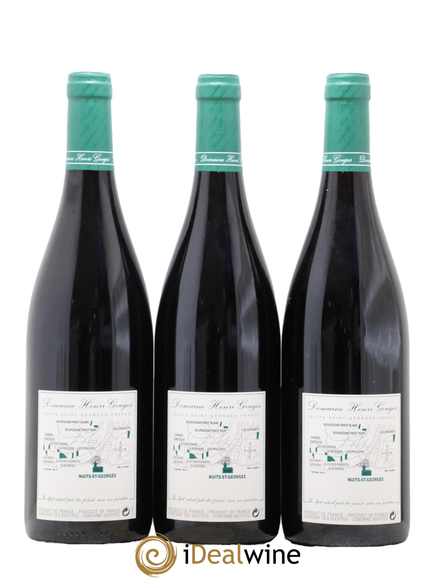 Nuits-Saint-Georges 1er Cru Les Saints Georges Henri Gouges 2010 - Lot de 3 bouteilles - 1