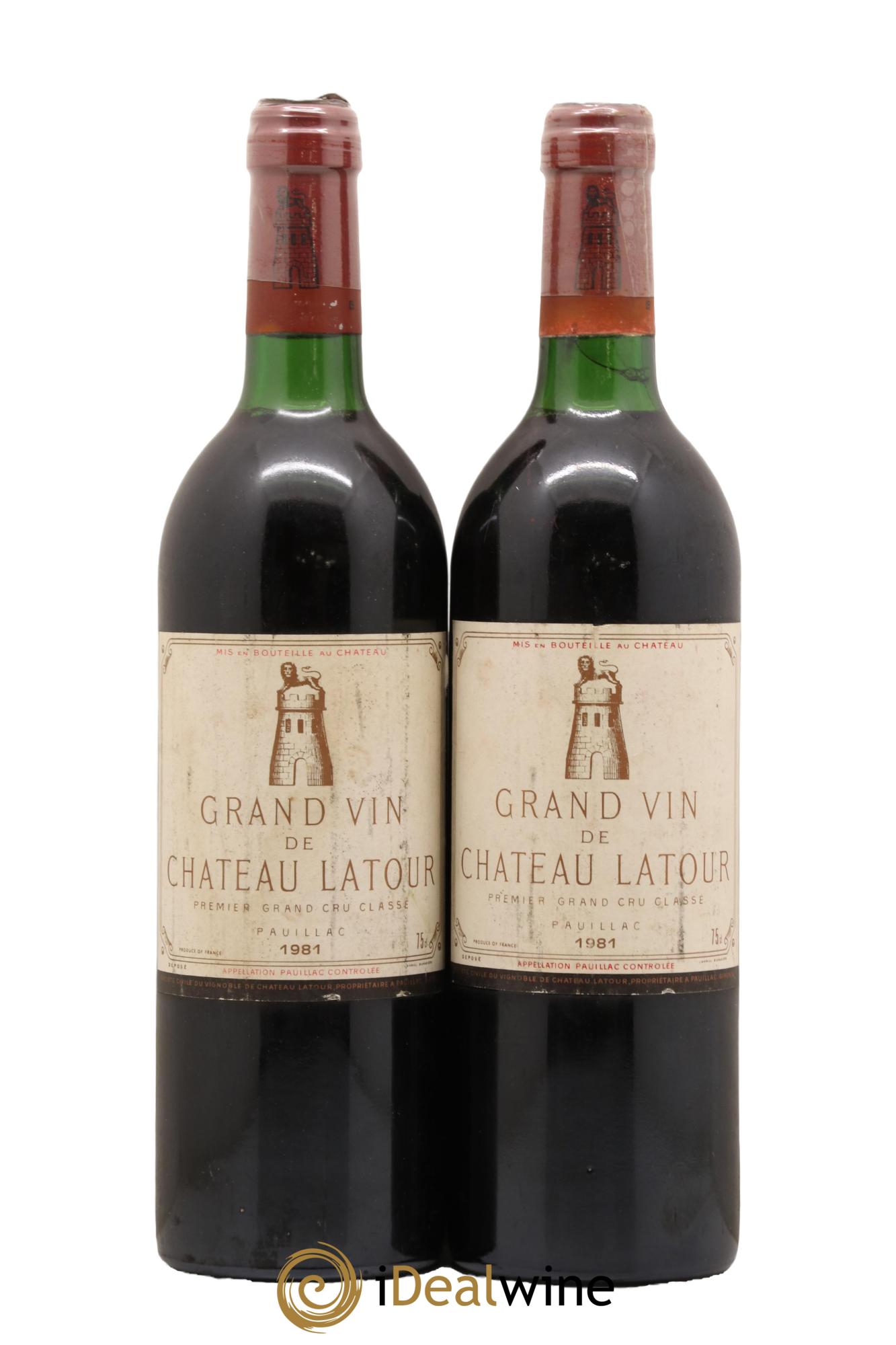 Château Latour 1er Grand Cru Classé 1981 - Lot de 2 bouteilles - 0
