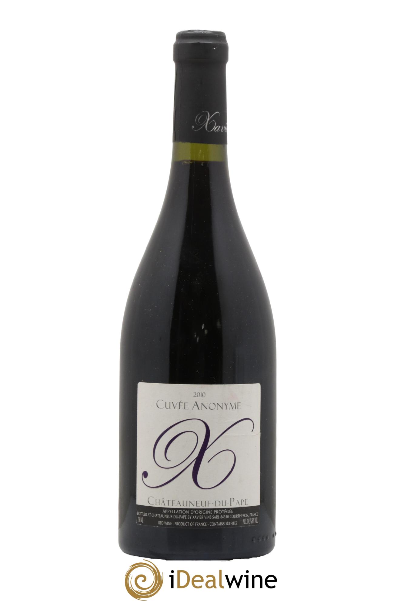Châteauneuf-du-Pape cuvée Anonyme Xavier Vignon 2010 - Lot de 1 bouteille - 0