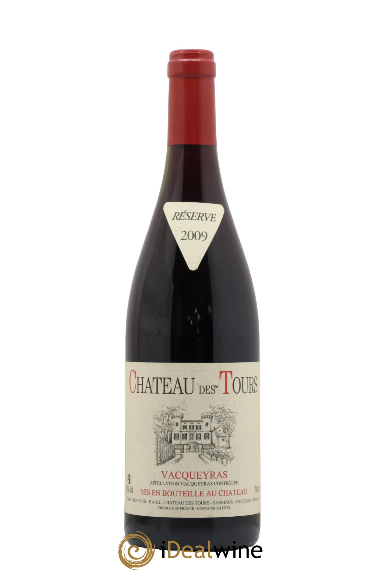 Vacqueyras Château des Tours Emmanuel Reynaud 2009 - Lot de 1 bouteille - 0