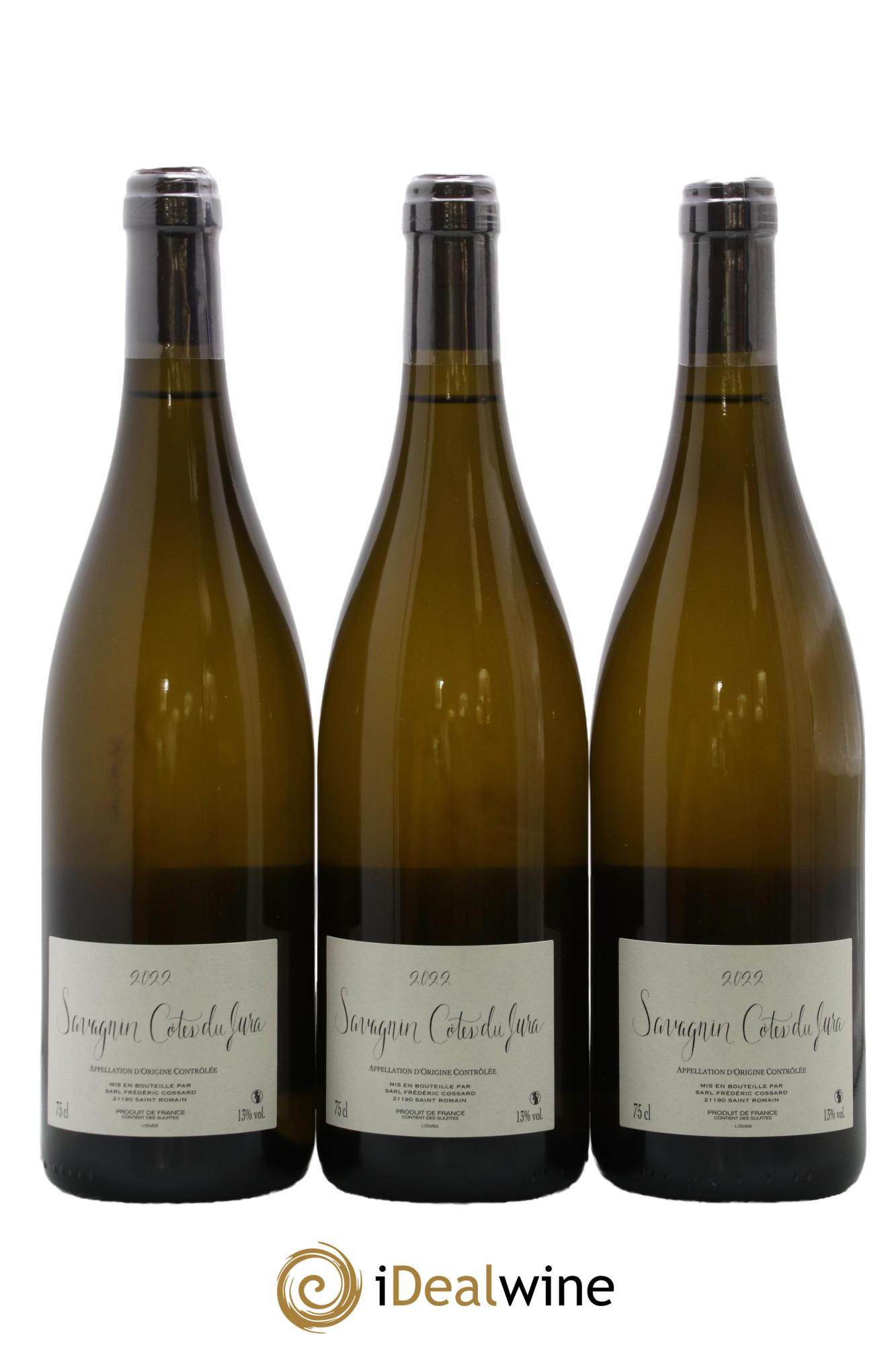 Côtes du Jura Savagnin Fraté Frédéric Cossard 2022 - Lot de 3 bouteilles - 1