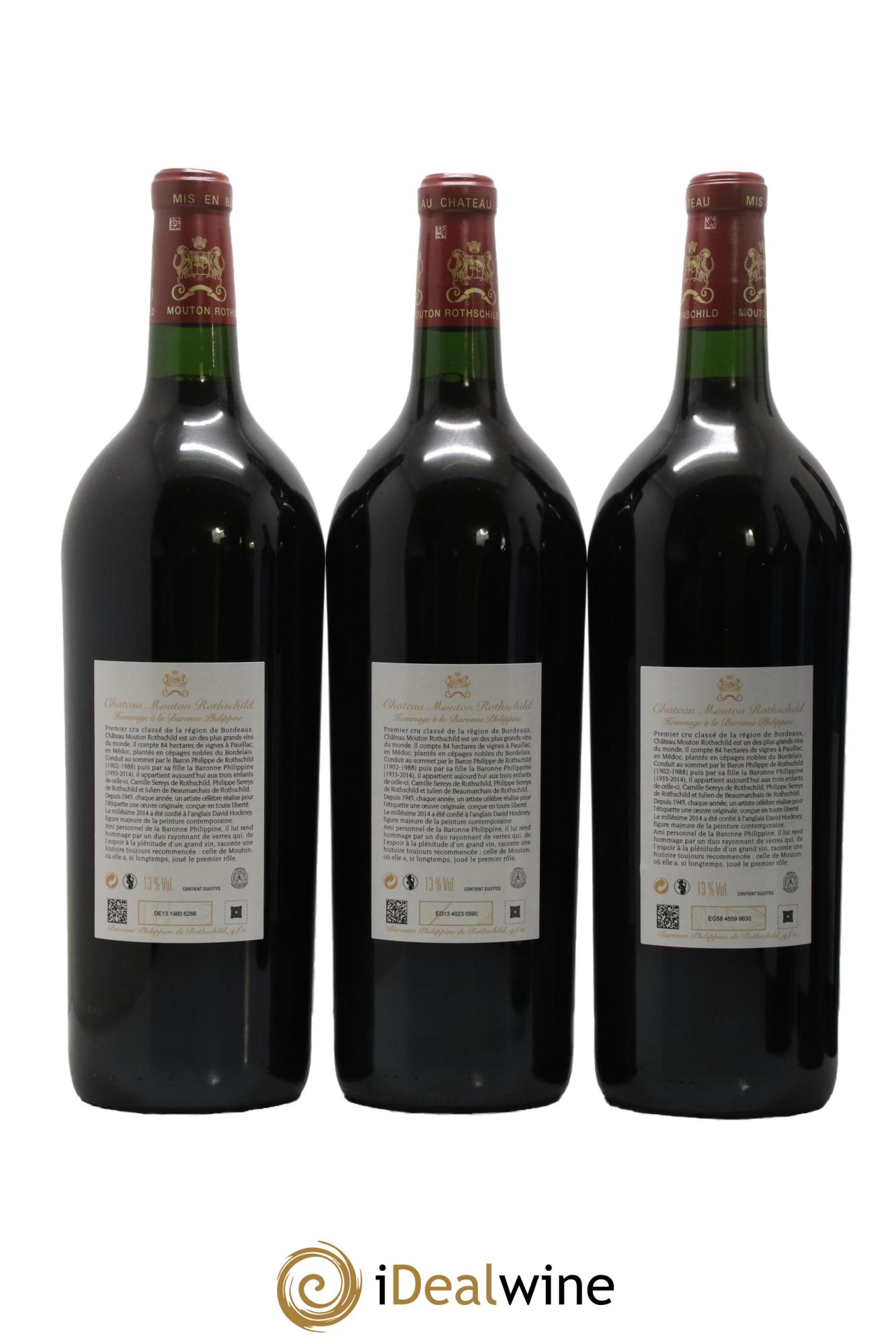 Château Mouton Rothschild 1er Grand Cru Classé 2014 - Lot de 6 magnums - 2