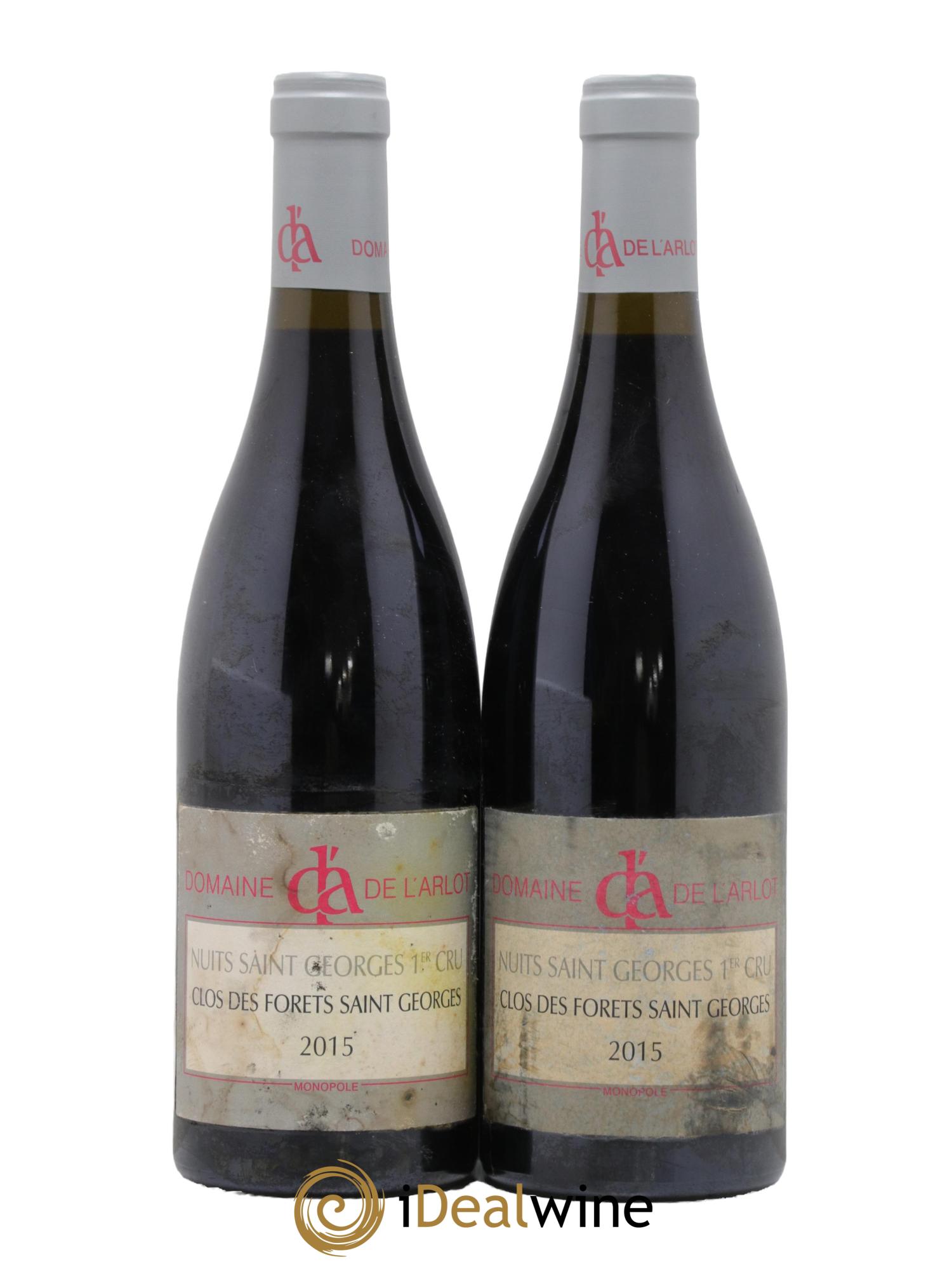 Nuits-Saint-Georges 1er Cru Clos des Forêts Saint-Georges Domaine de l'Arlot 2015 - Lot de 2 bouteilles - 0