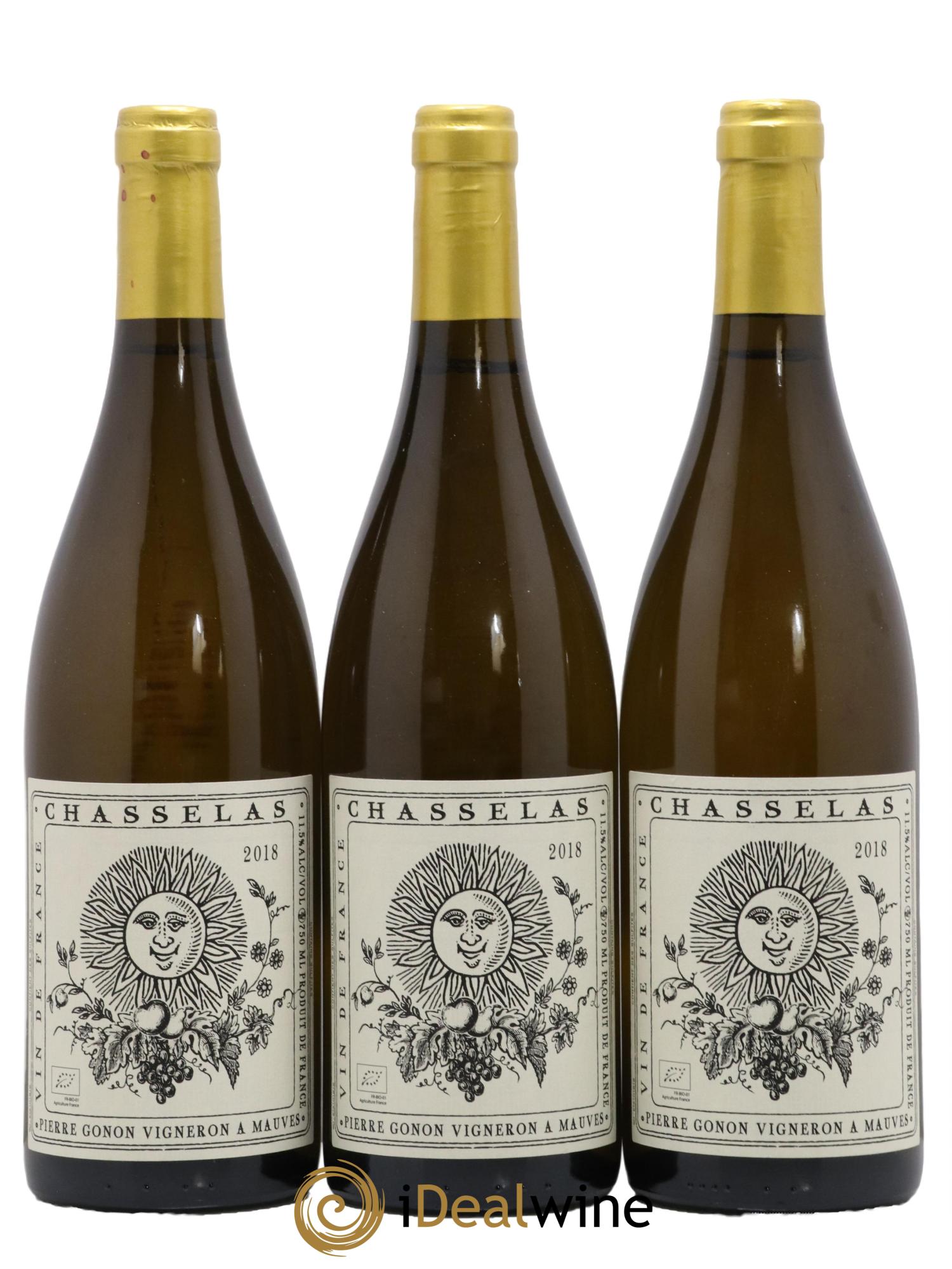 Vin de France Chasselas Gonon (Domaine) 2018 - Lot de 3 bouteilles - 0