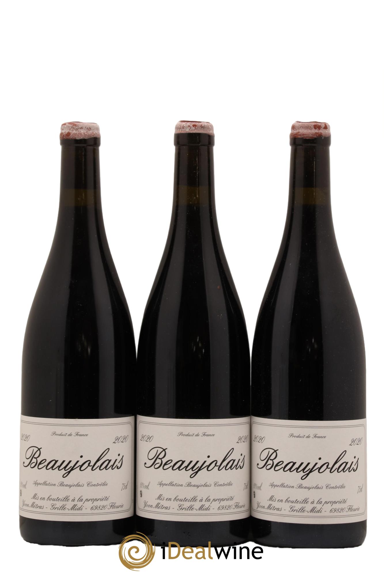 Beaujolais Yvon Métras 2020 - Lot de 3 bouteilles - 0
