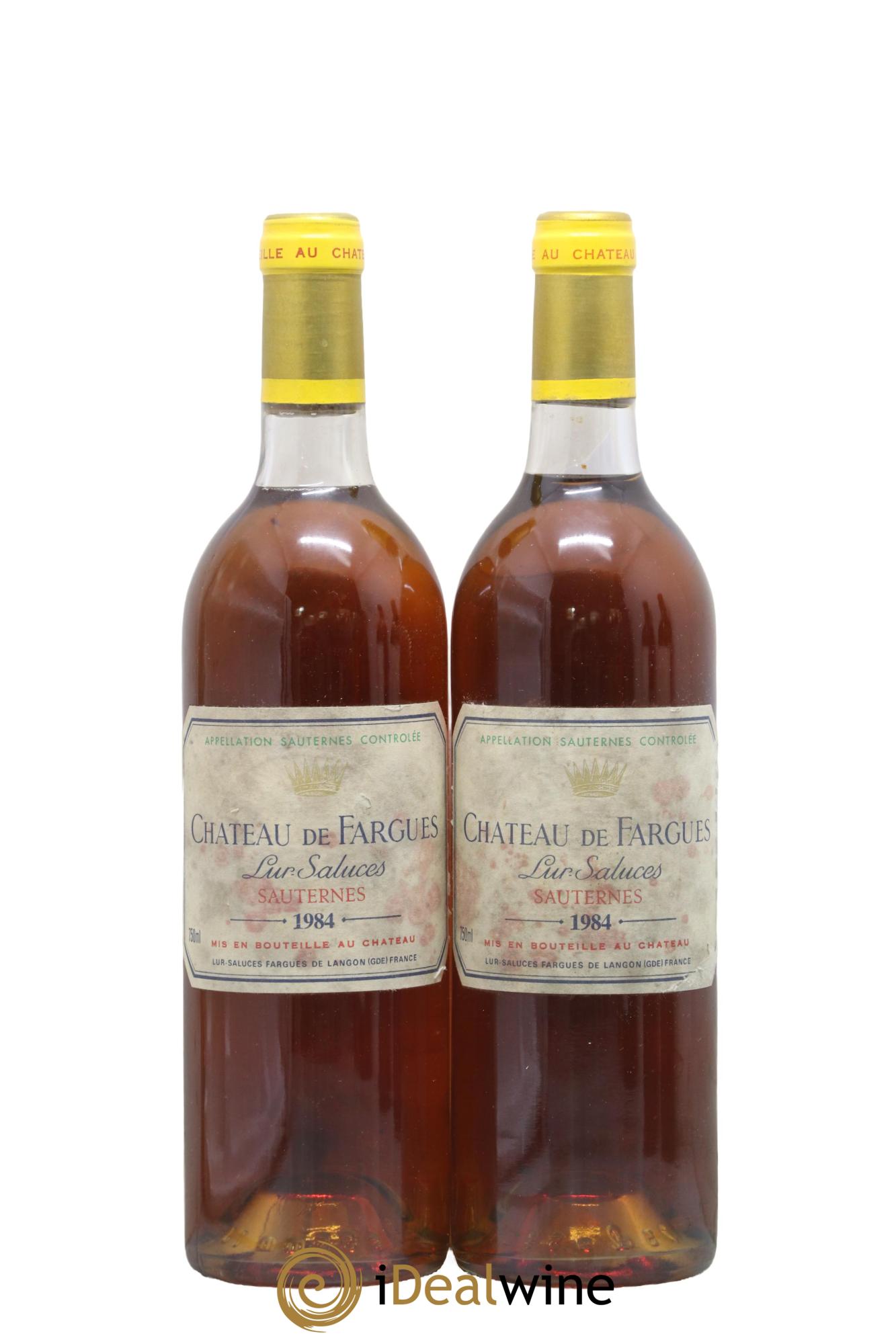 Château de Fargues 1984 - Lot de 2 bouteilles - 0