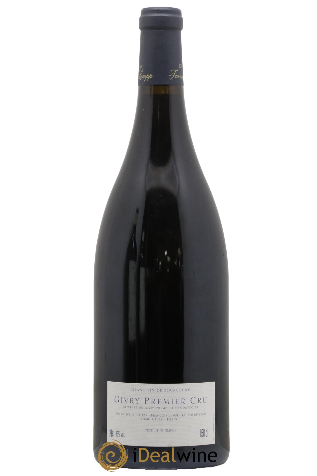 Givry 1er Cru Clos du Cras Long François Lumpp (Domaine) 2015 - Lotto di 1 magnum - 1