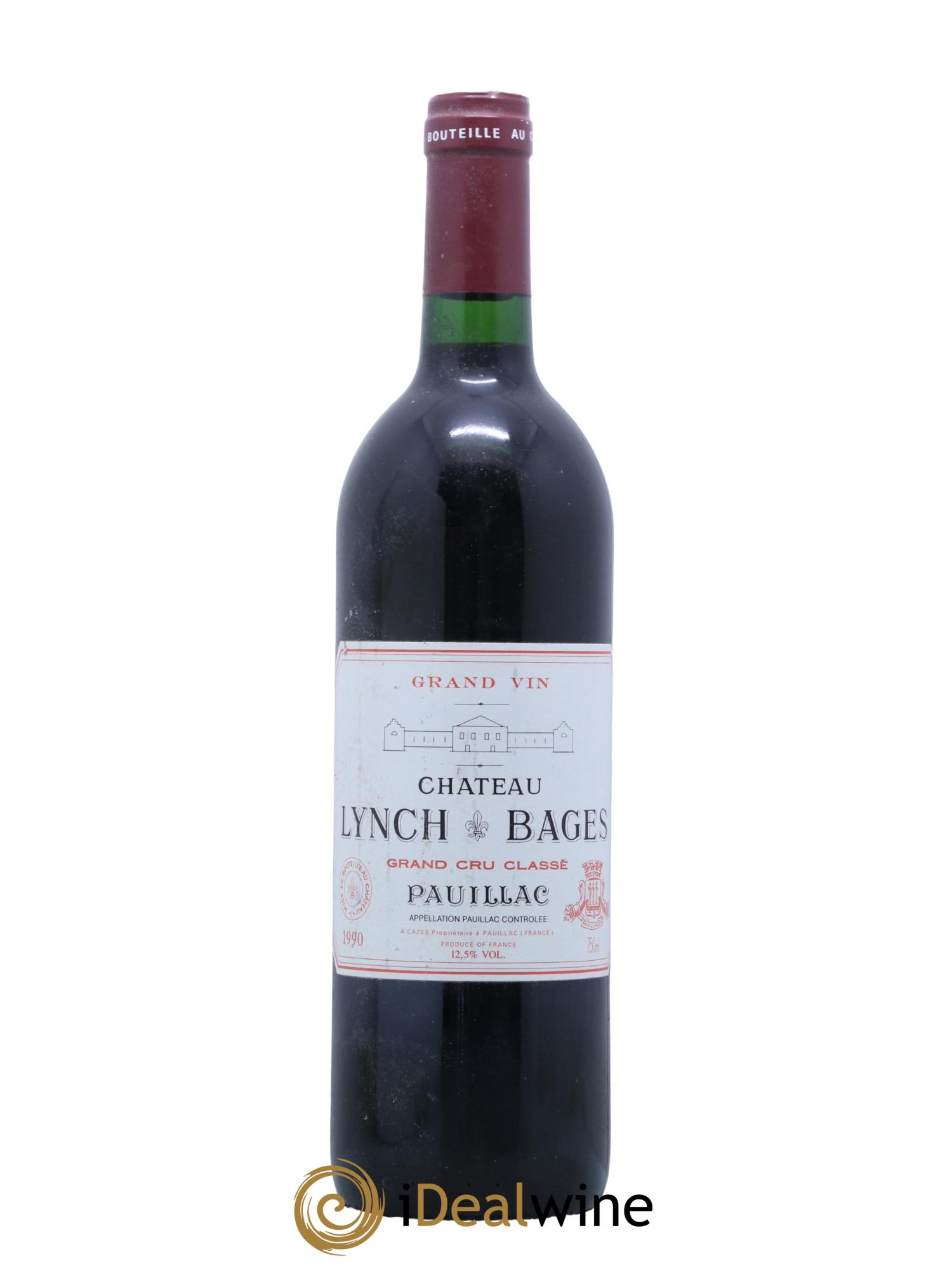 Château Lynch Bages 5ème Grand Cru Classé 1990 - Lot de 1 bouteille - 0