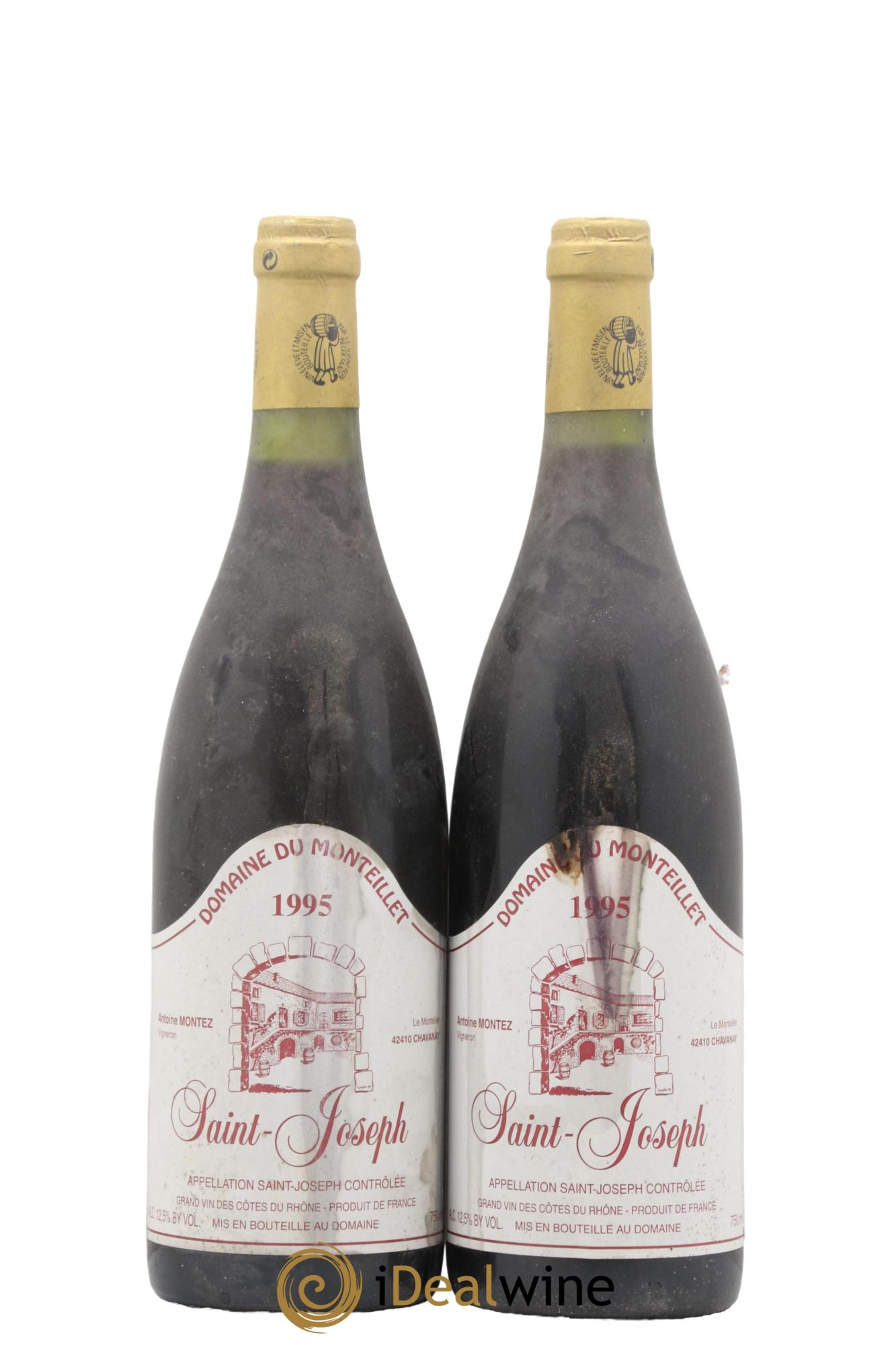 Saint-Joseph Monteillet (Domaine du) - Stéphane Montez 1995 - Lot de 2 bouteilles - 0