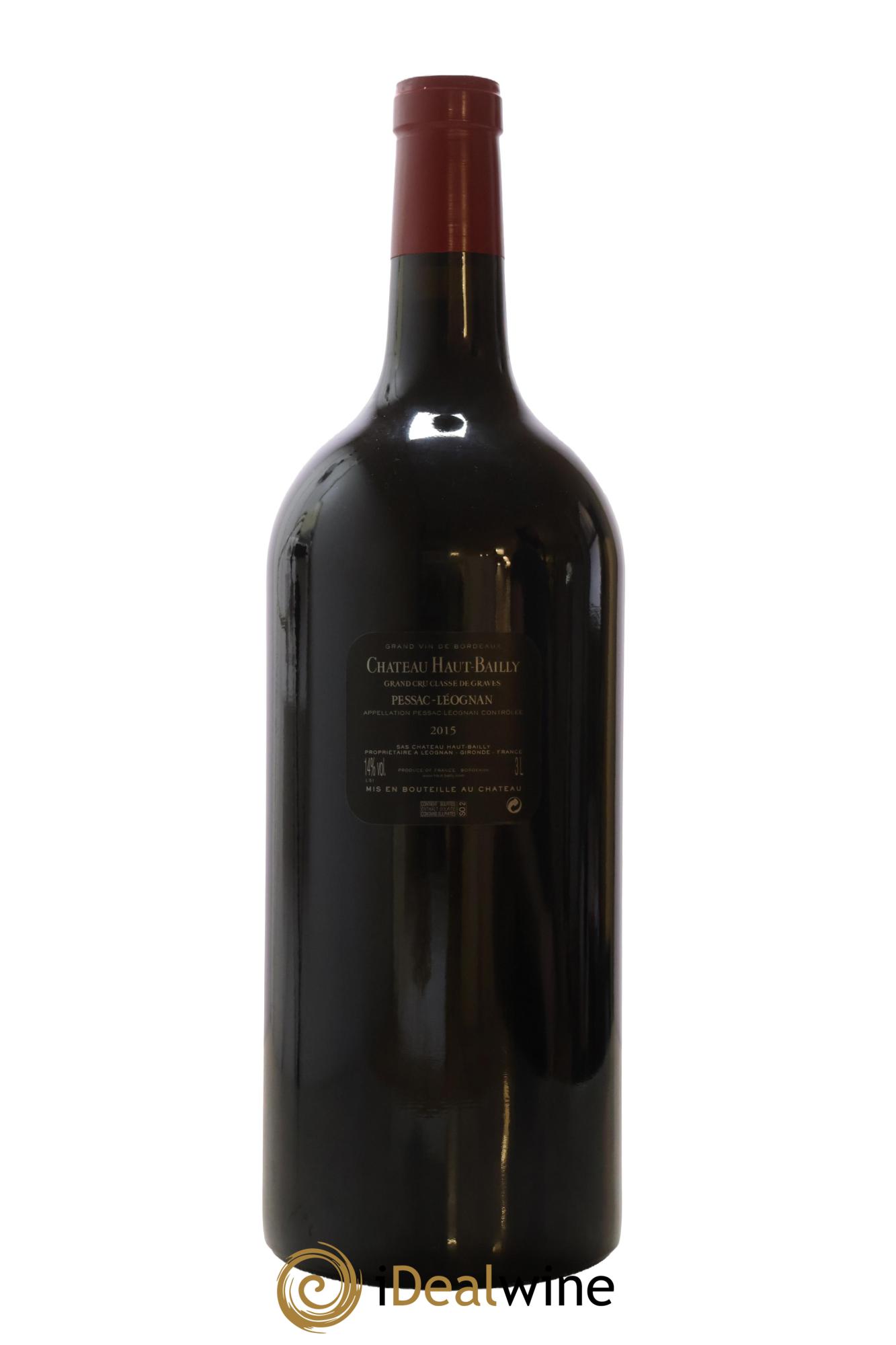 Château Haut-Bailly Cru Classé de Graves  2015 - Lot of 1 double magnum - 2