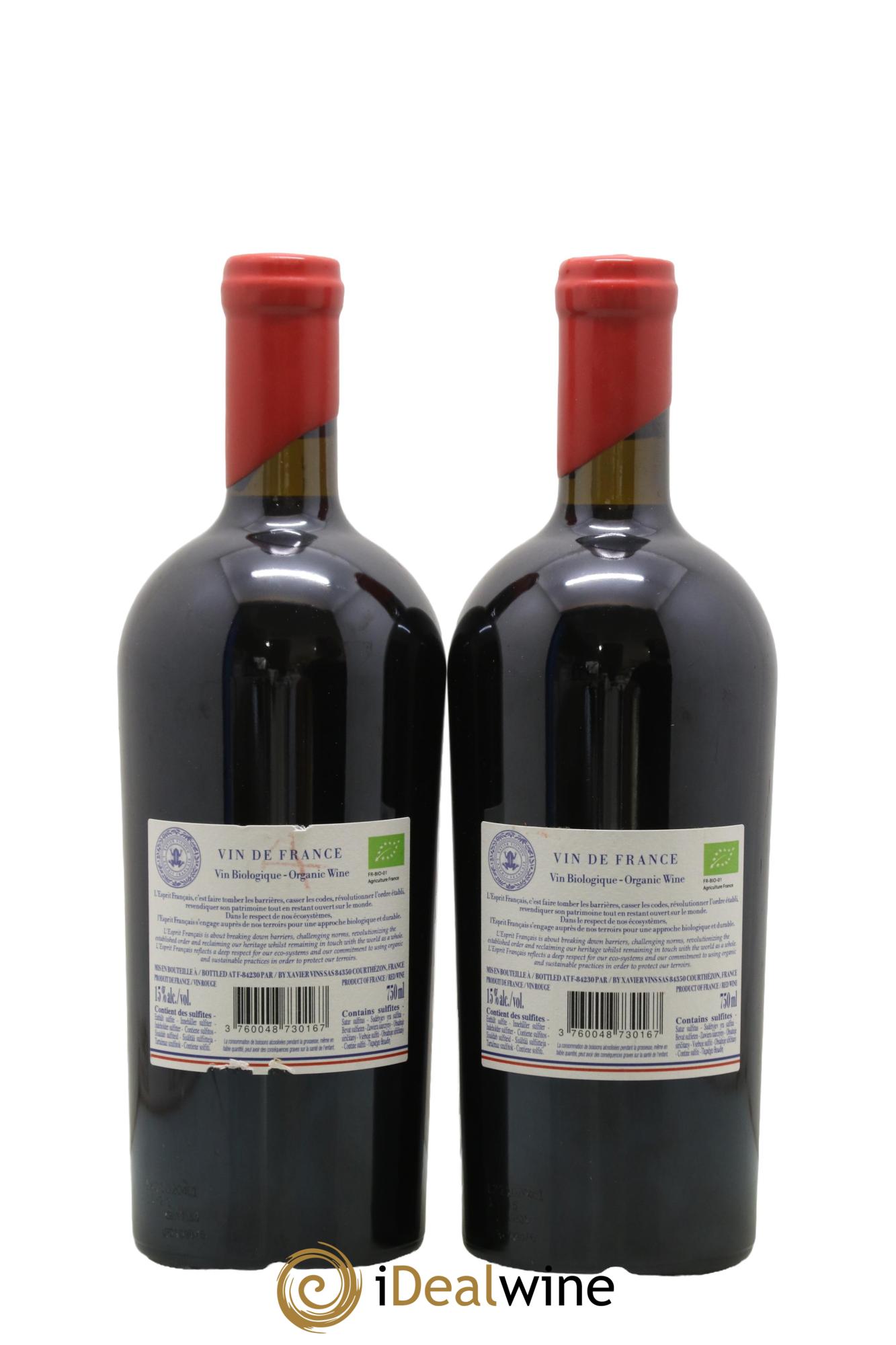 Vin de France L'Esprit Français Vendemiaire ll Xavier Vignon - Lot de 2 bouteilles - 1