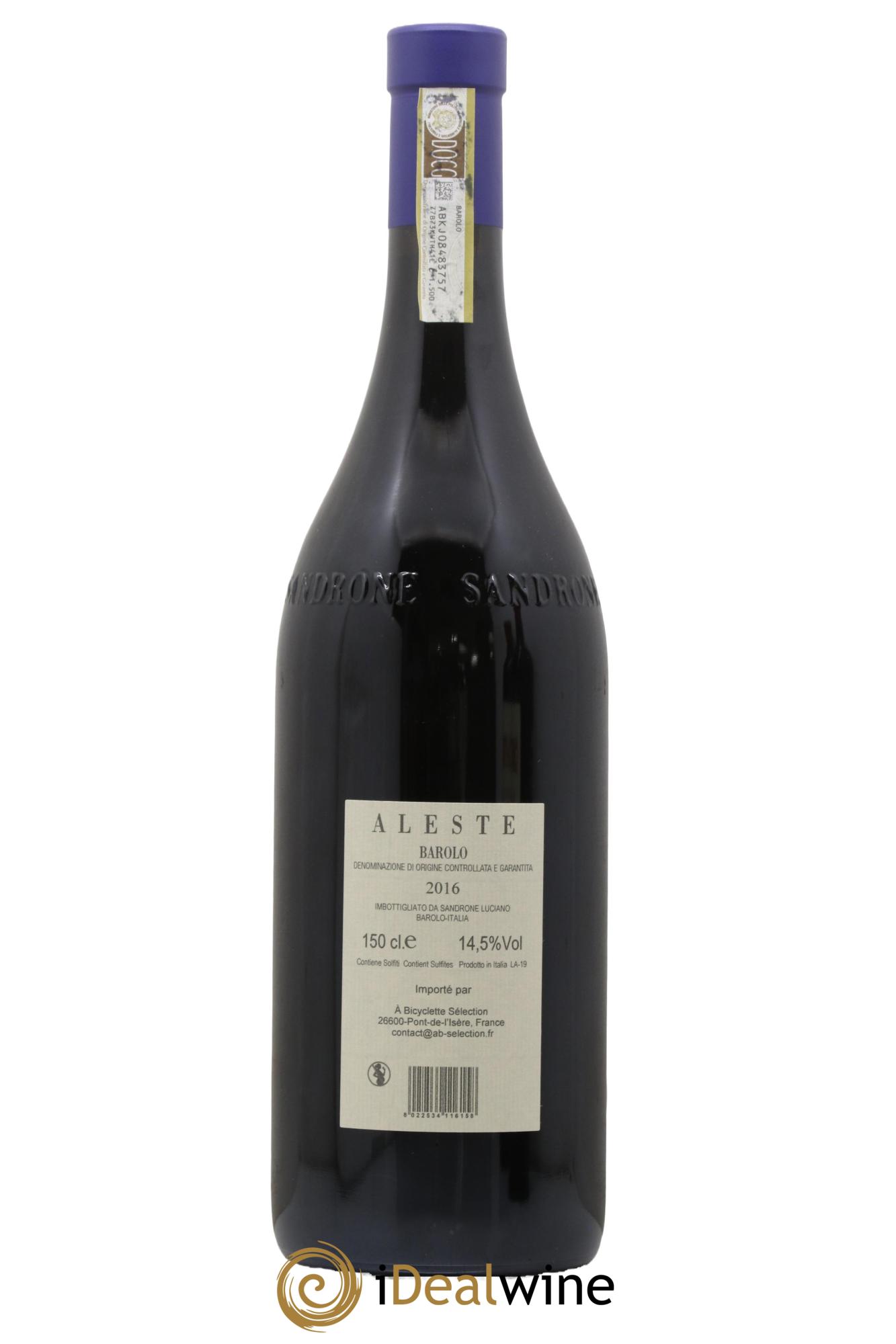 Barolo DOCG Aleste (anciennement Cannubi Boschis) Luciano Sandrone 2016 - Lot de 1 magnum - 1