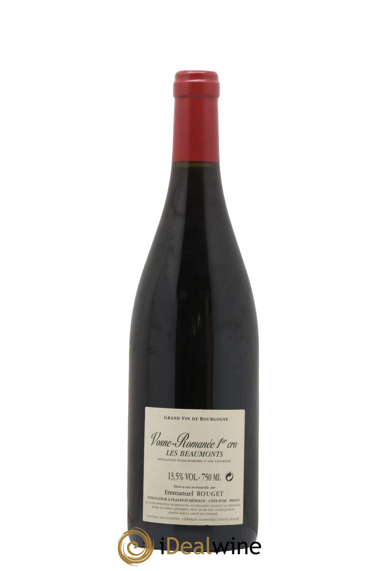 Vosne-Romanée 1er Cru Les Beaumonts Emmanuel Rouget 2008 - Lot de 1 bouteille - 1