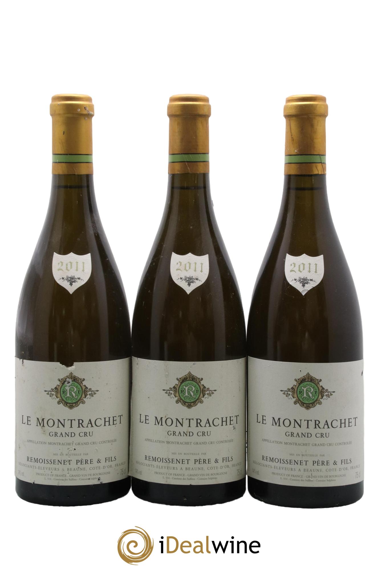 Montrachet Grand Cru Remoissenet Père et Fils 2011 - Lot de 3 bouteilles - 0