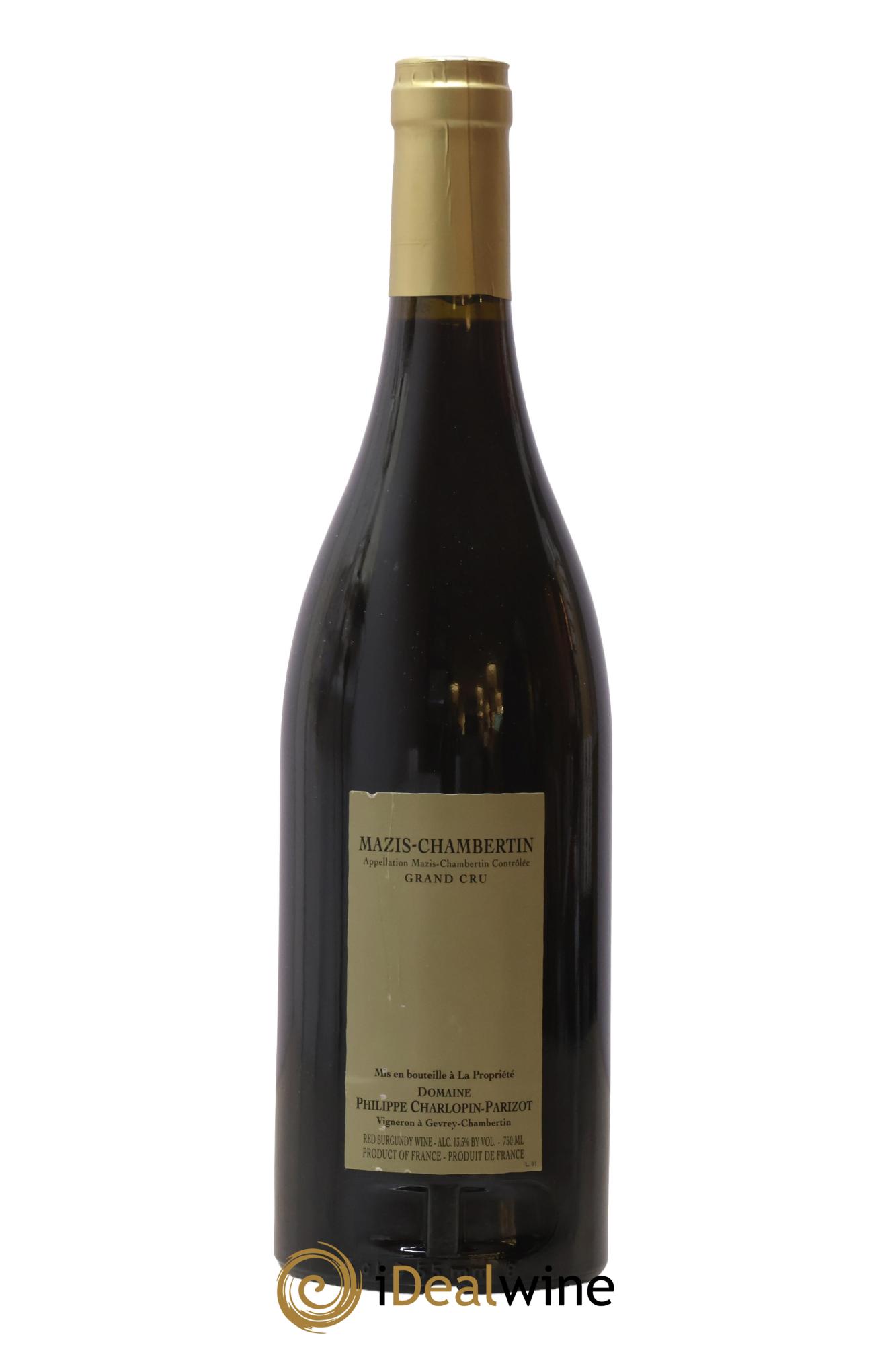Mazis-Chambertin Grand Cru Charlopin-Parizot 2017 - Lot de 1 bouteille - 1
