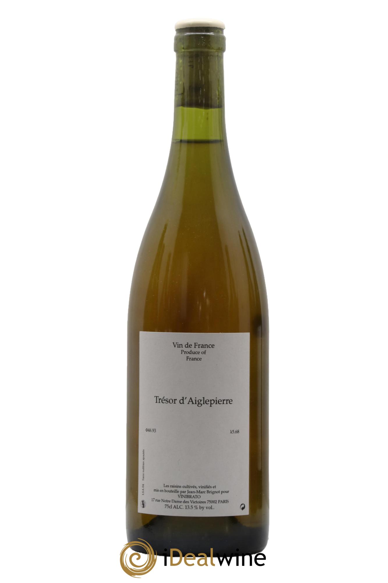 Vin de France Trésor d'Aiglepierre Jean-Marc Brignot 2004 - Lot de 1 bouteille - 0