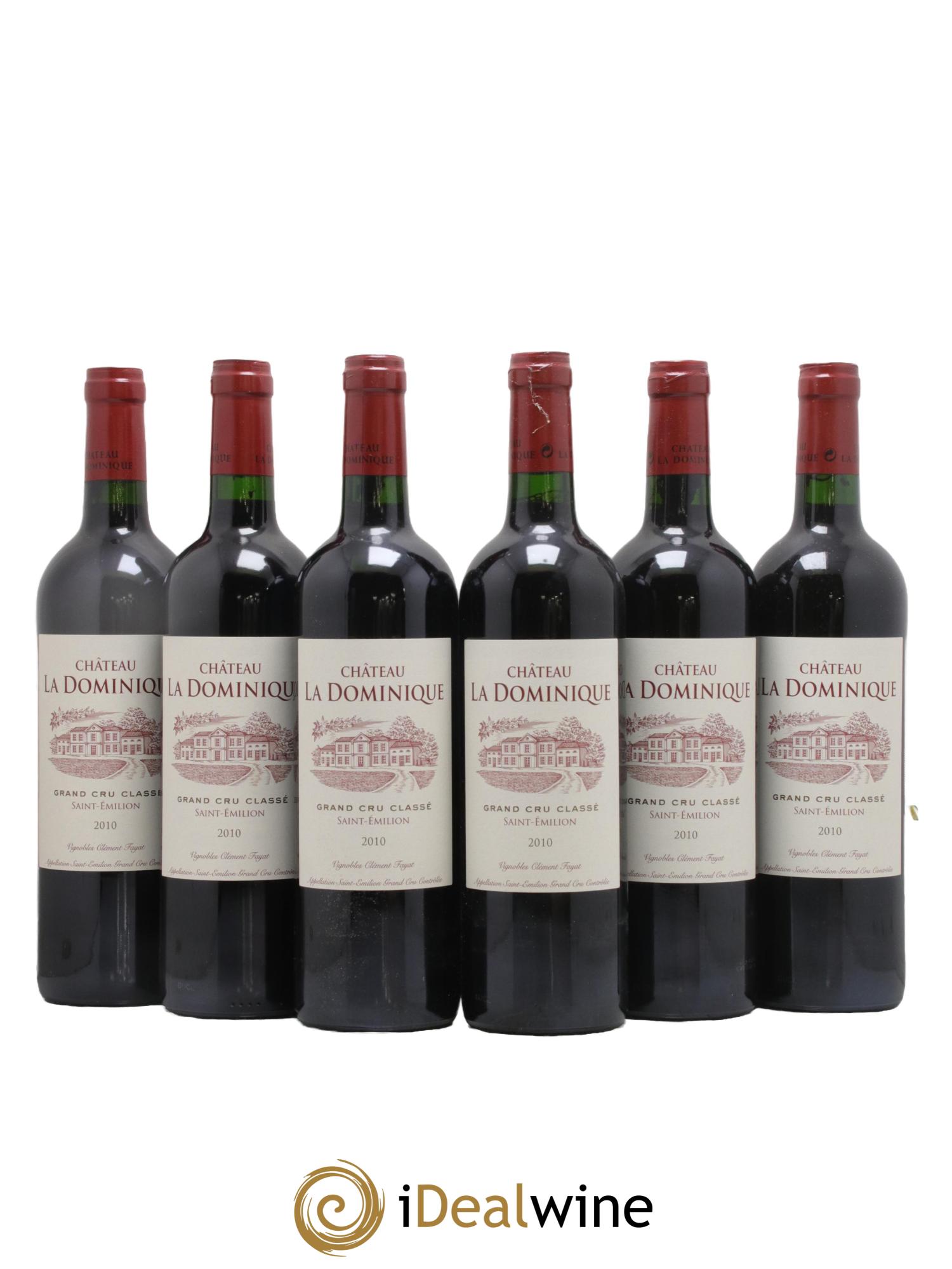 Château la Dominique Grand Cru Classé 2010 - Lotto di 6 bottiglie - 0