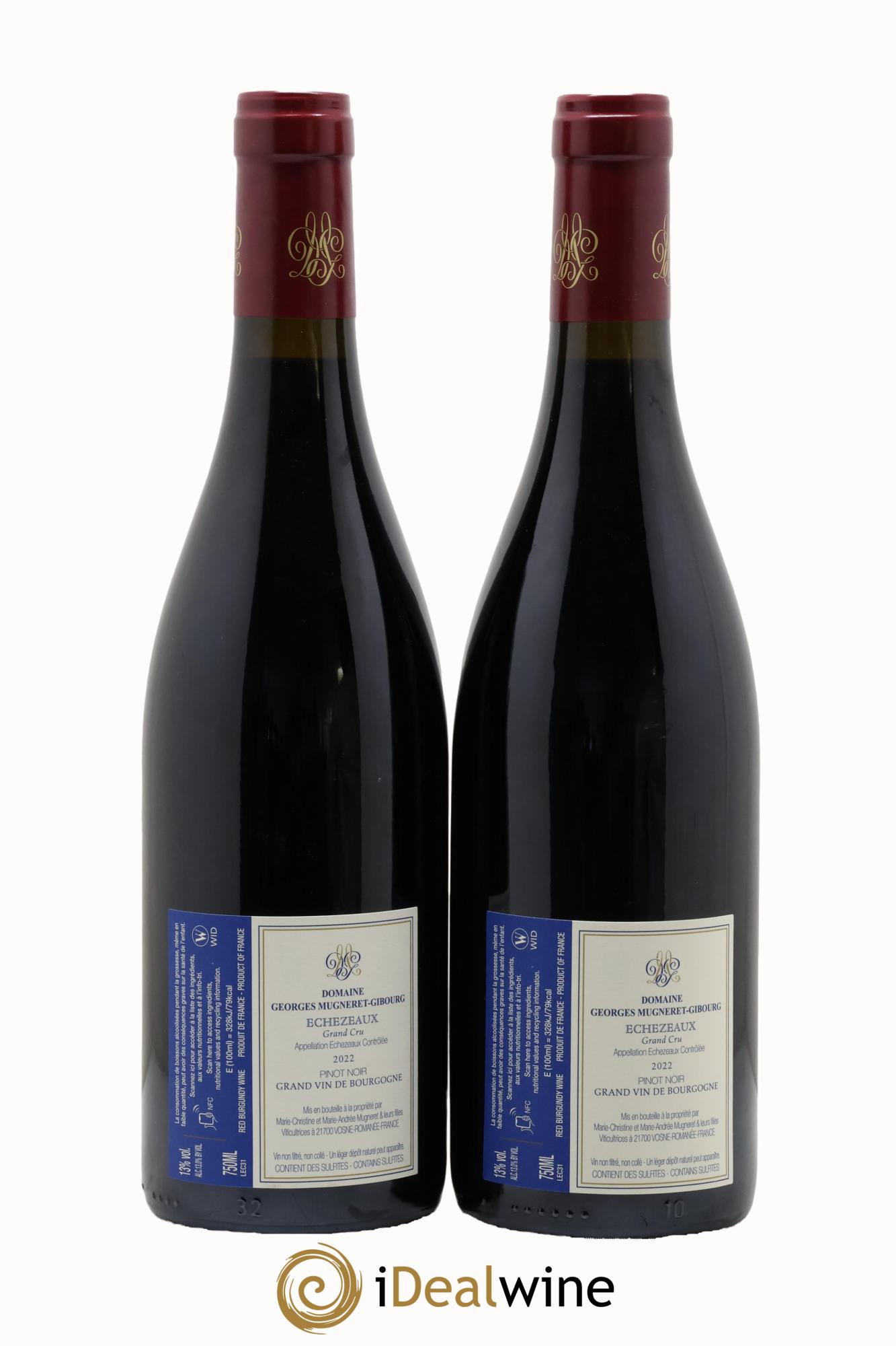 Echezeaux Grand Cru Mugneret-Gibourg (Domaine) 2022 - Lot de 2 bouteilles - 1