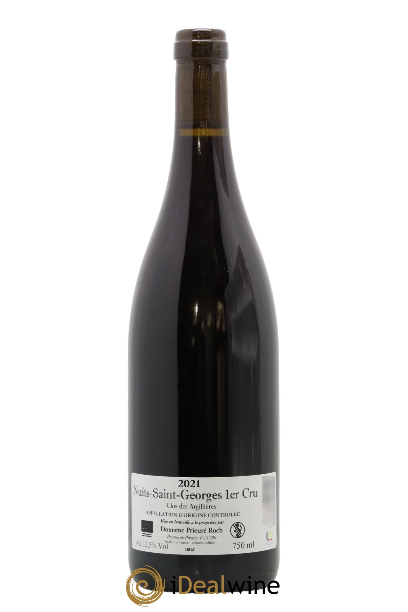 Nuits-Saint-Georges 1er Cru Clos des Argillières Prieuré Roch 2021 - Lot of 1 bottle - 1