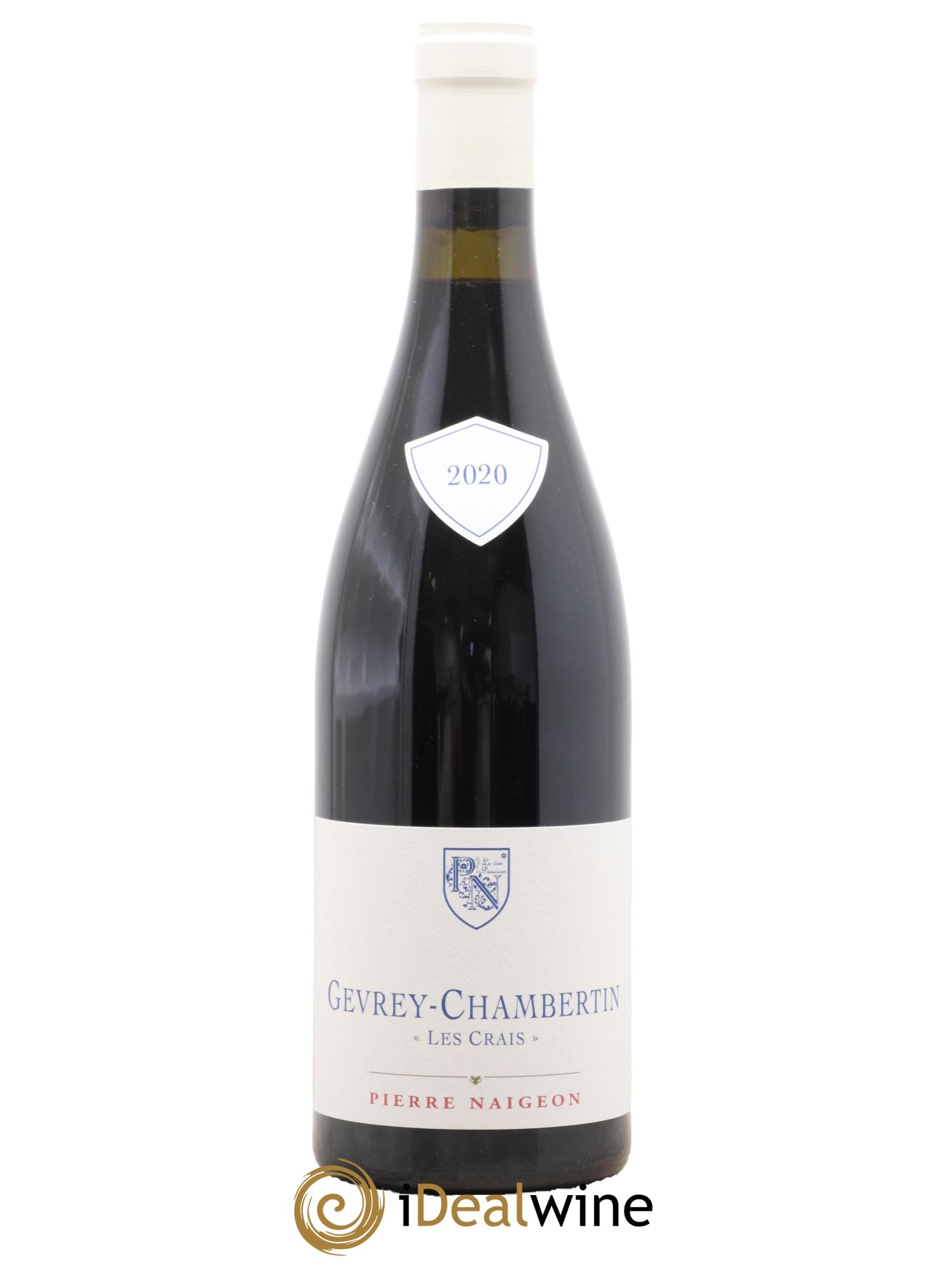 Gevrey-Chambertin Les Crais Pierre Naigeon 2020 - Lot de 1 bouteille - 0