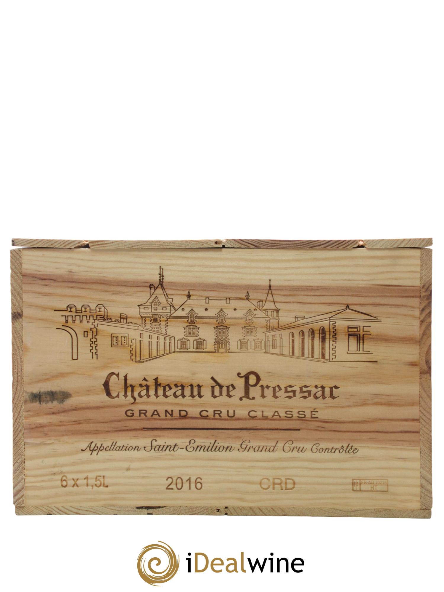 Château de Pressac Grand Cru Classé 2016 - Lot of 6 magnums - 1