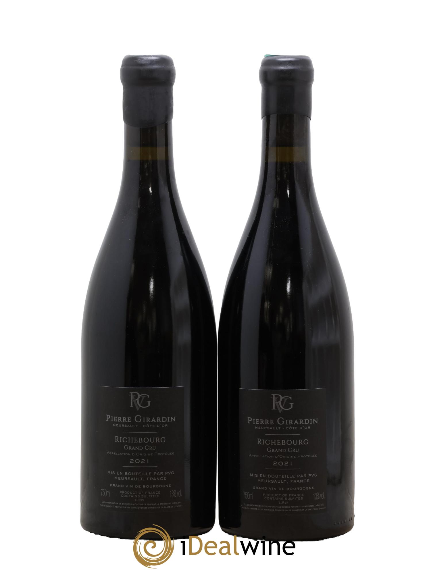 Richebourg Grand Cru Pierre Vincent Girardin 2021 - Lot de 2 bouteilles - 1