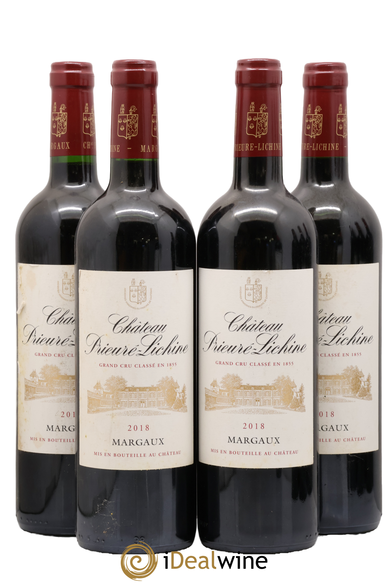 Château Prieuré Lichine 4ème Grand Cru Classé 2018 - Lotto di 4 bottiglie - 0