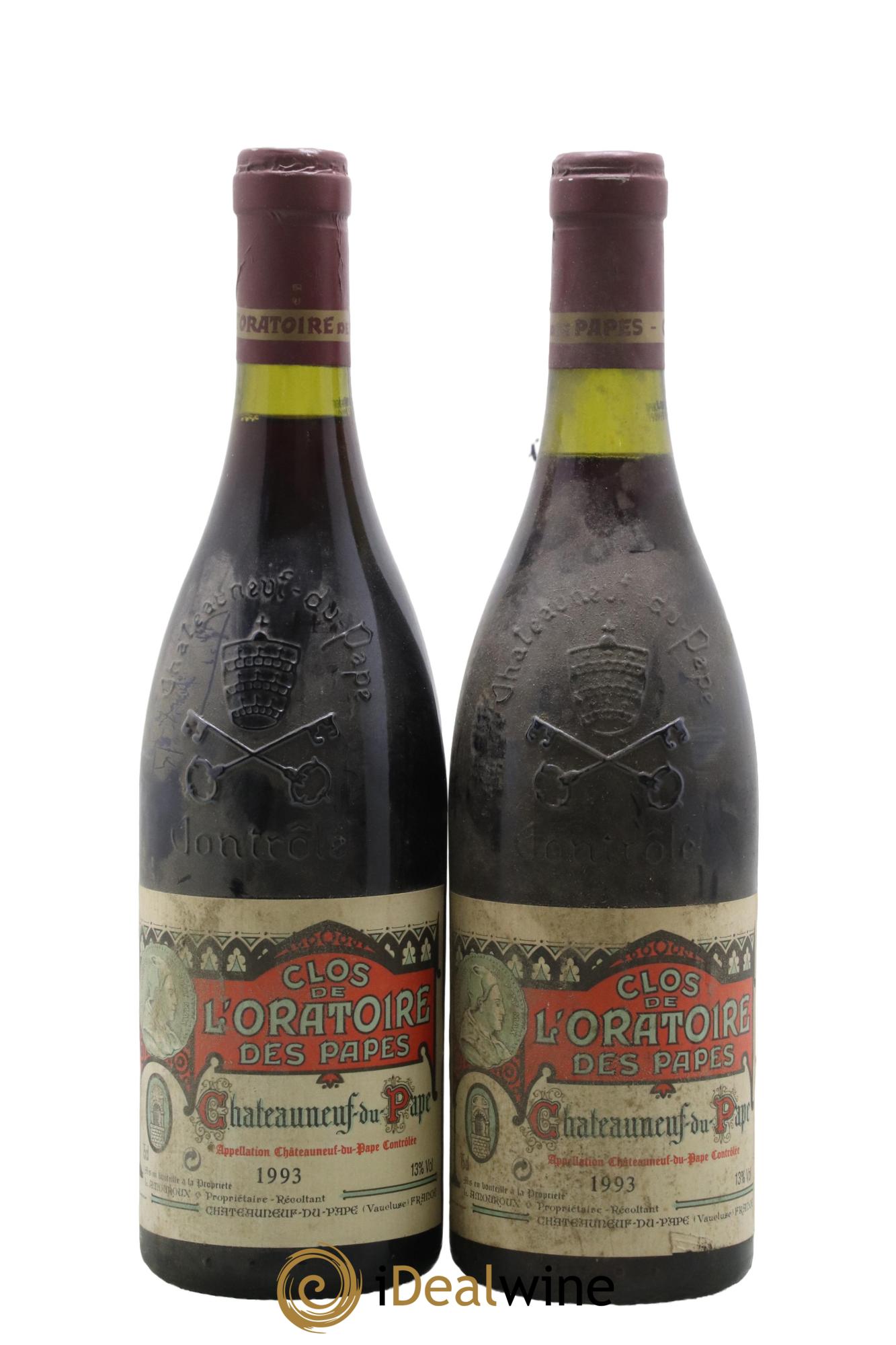 Châteauneuf-du-Pape Clos de l'Oratoire des Papes 1993 - Lot de 2 bouteilles - 0