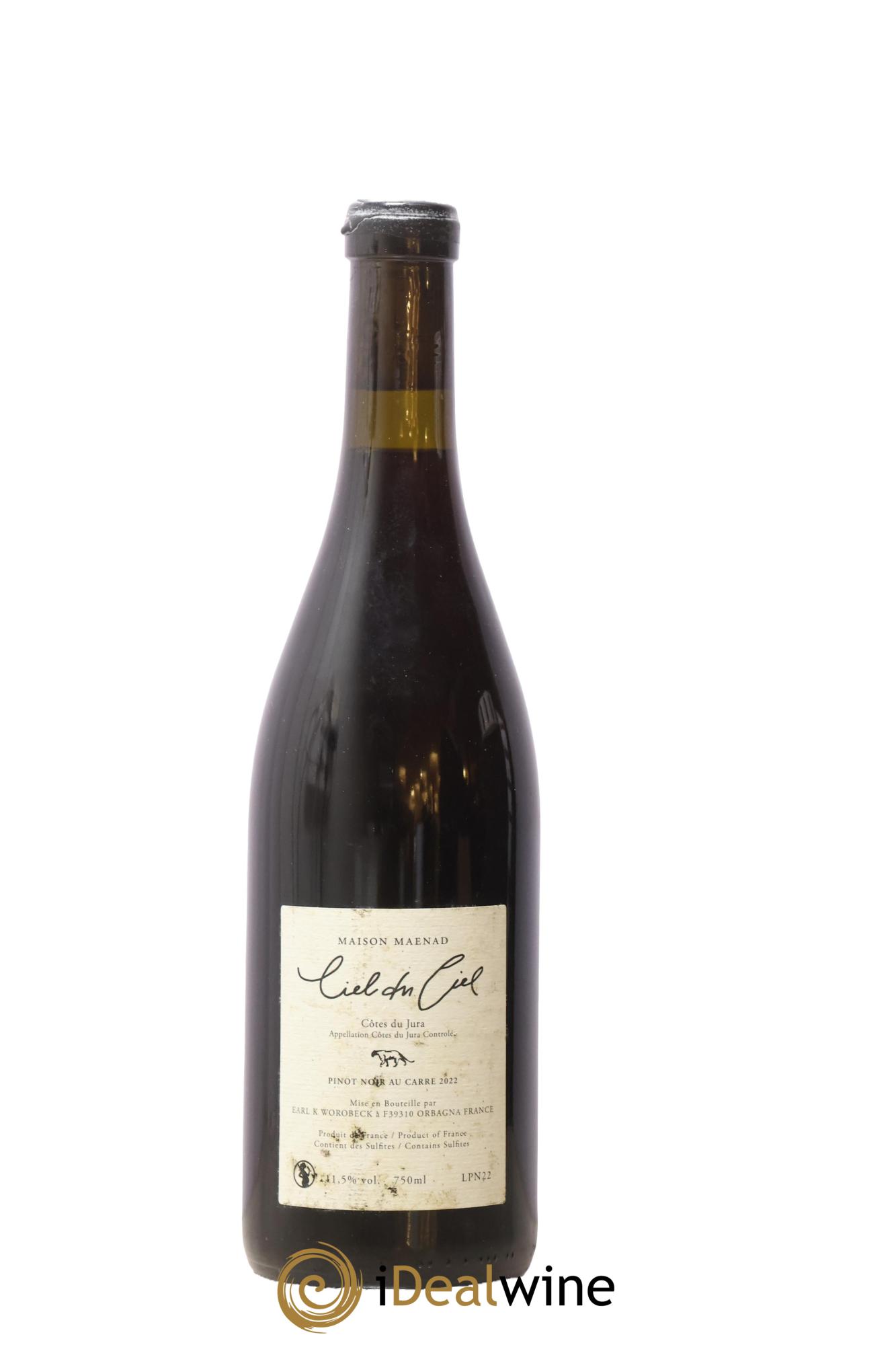 Côtes du Jura Ciel du Ciel - Pinot Noir au carré Katie Worobeck Maison Maenad 2022 - Lotto di 1 bottiglia - 1