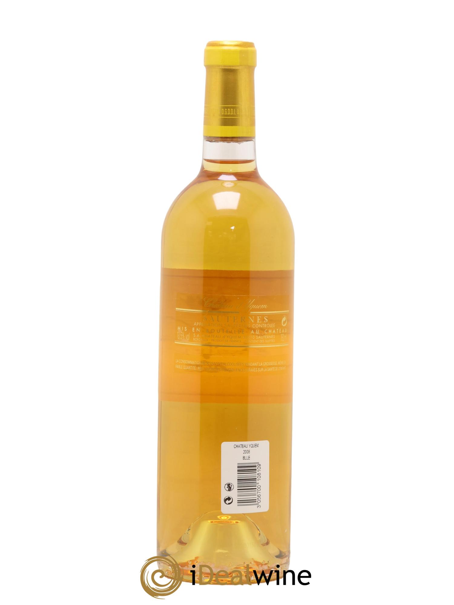 Château d' Yquem 1er Cru Classé Supérieur 2008 - Lot de 1 bouteille - 1