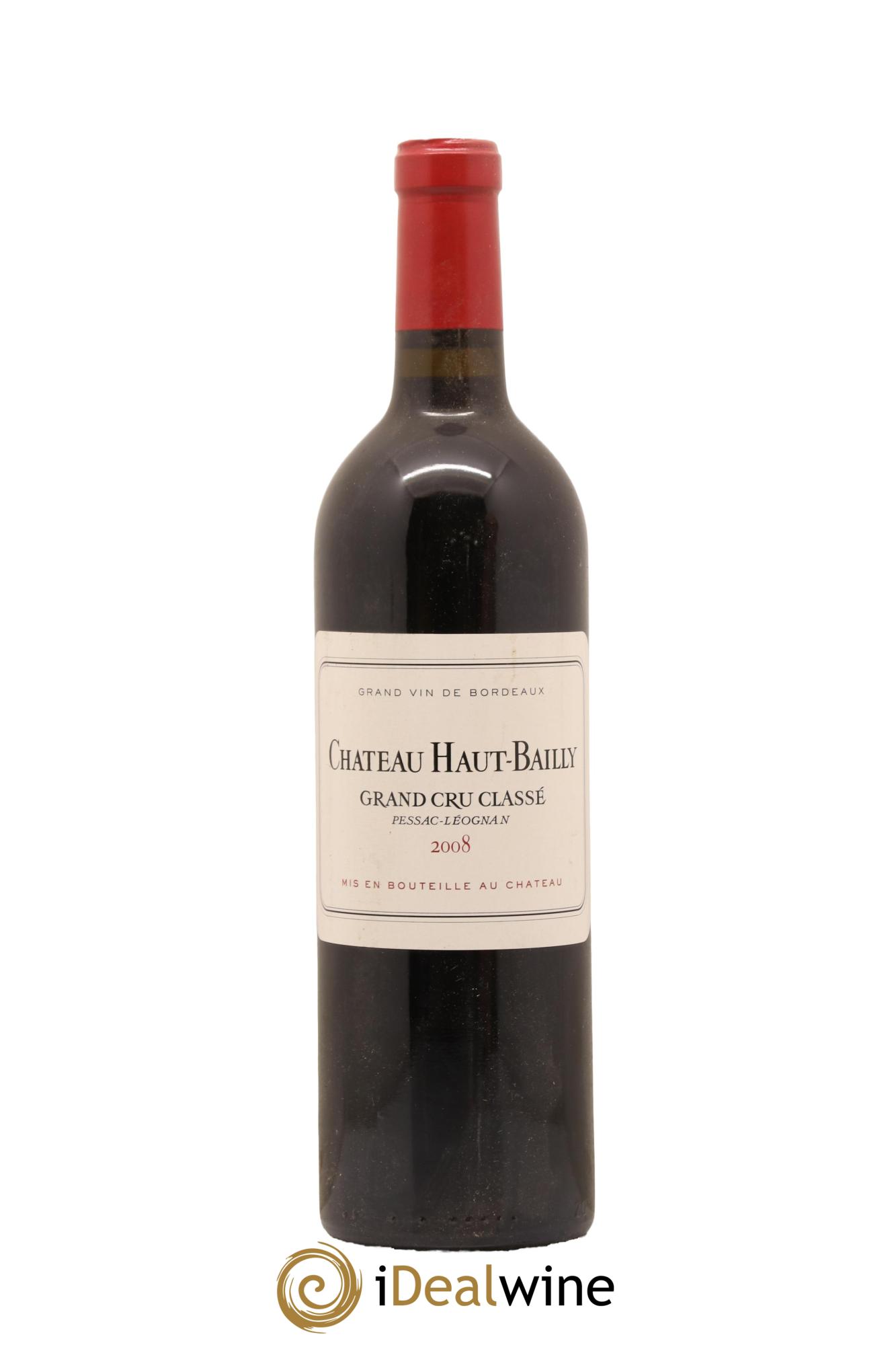 Château Haut-Bailly Cru Classé de Graves 2008 - Lot de 1 bouteille - 0