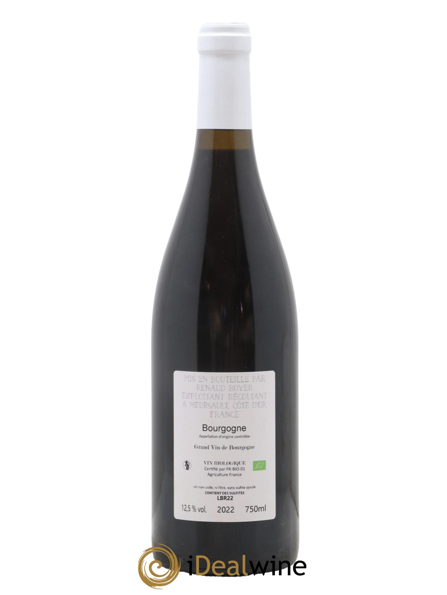 Bourgogne Les Riaux Renaud Boyer 2022 - Lot de 1 bouteille - 1