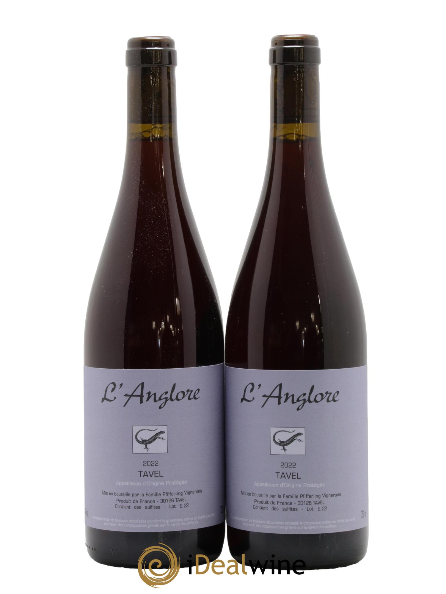 Tavel L'Anglore 2022 - Lot of 2 bottles - 0